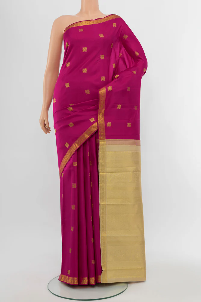 Rani Pink Kanchipuram Silk Saree