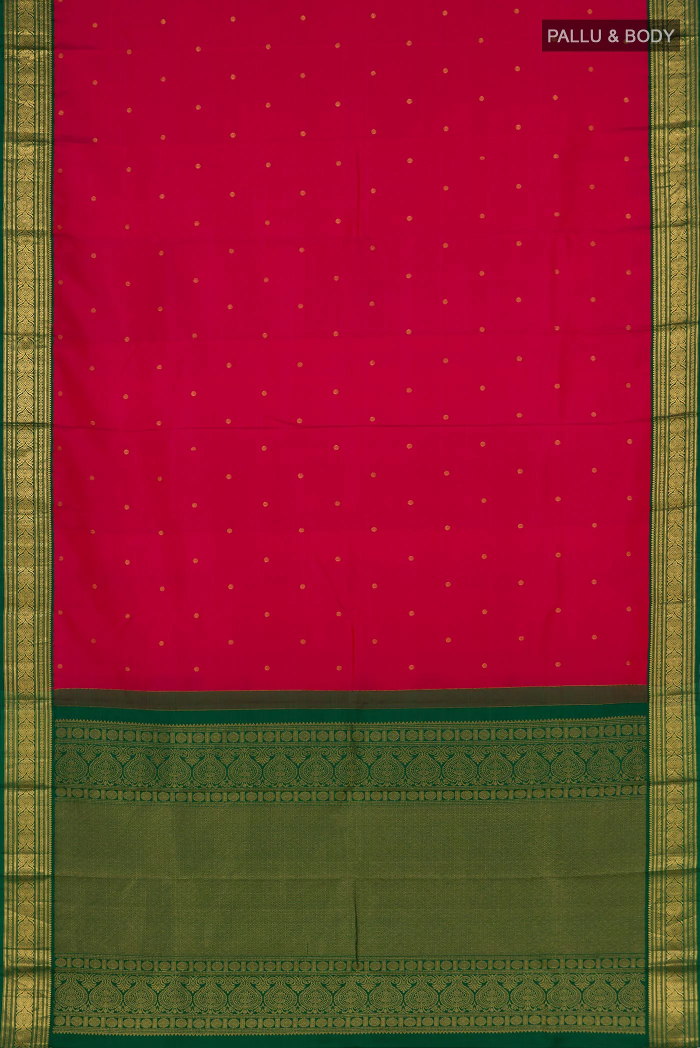 Pink Kanjivaram Silk Saree - Image 5
