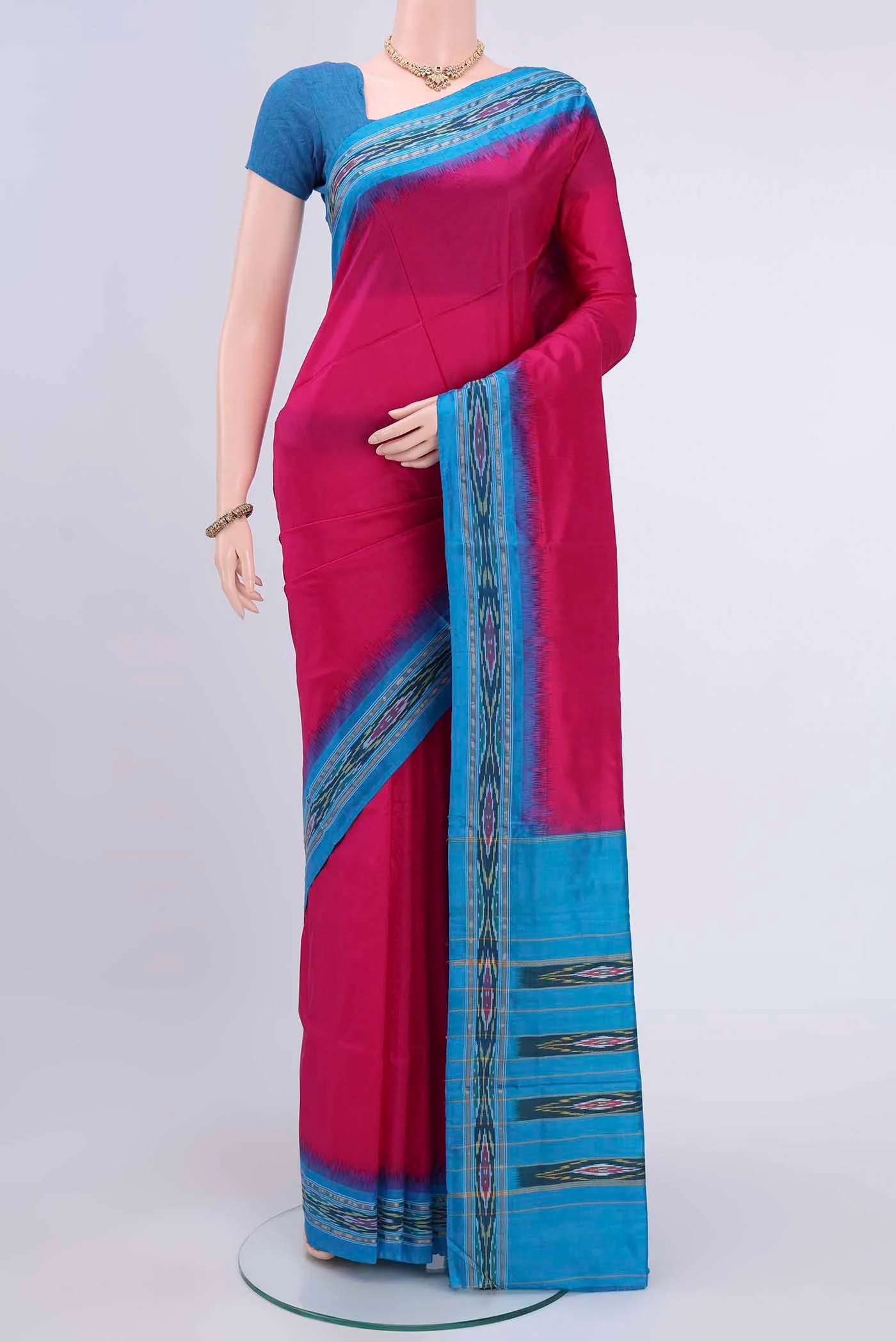 Pink Pochampally Silk Saree