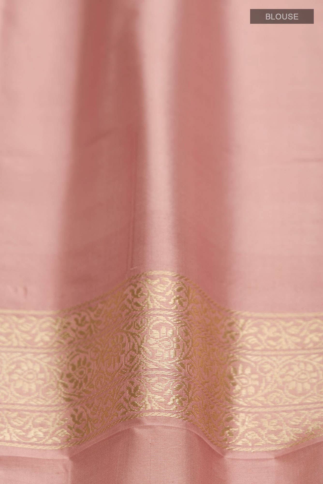 Ranthambore-Rose Gold Banarasi Silk Saree - Image 6