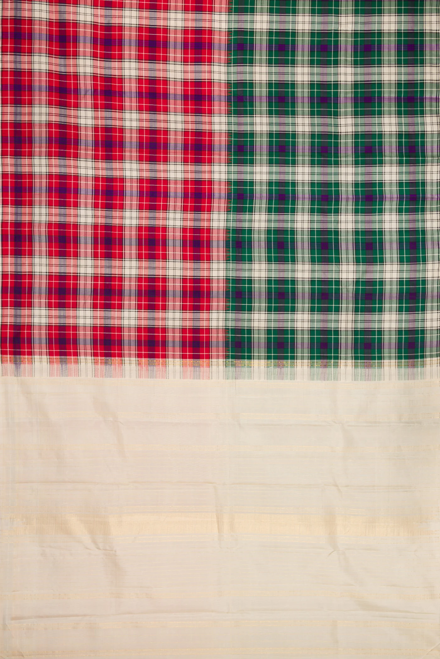Multi Color Kanjivaram Silk Saree - Image 5