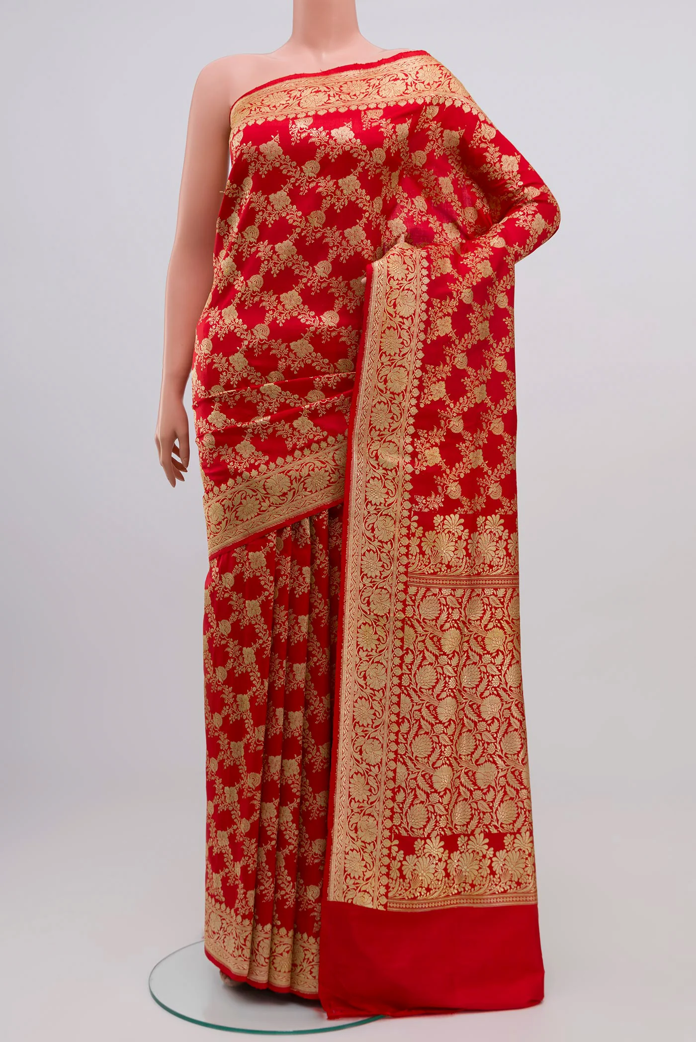 Red Banarasi Silk Saree