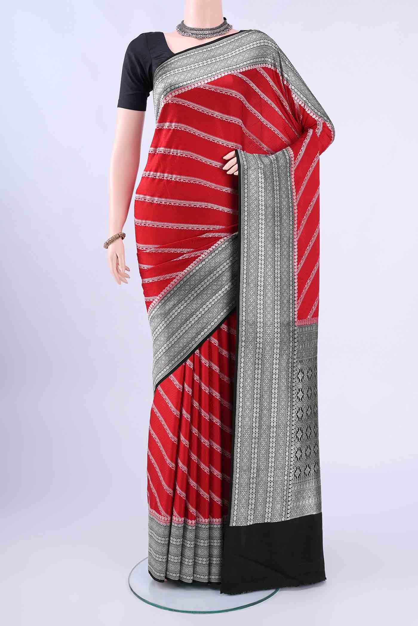 Red Banarasi Saree