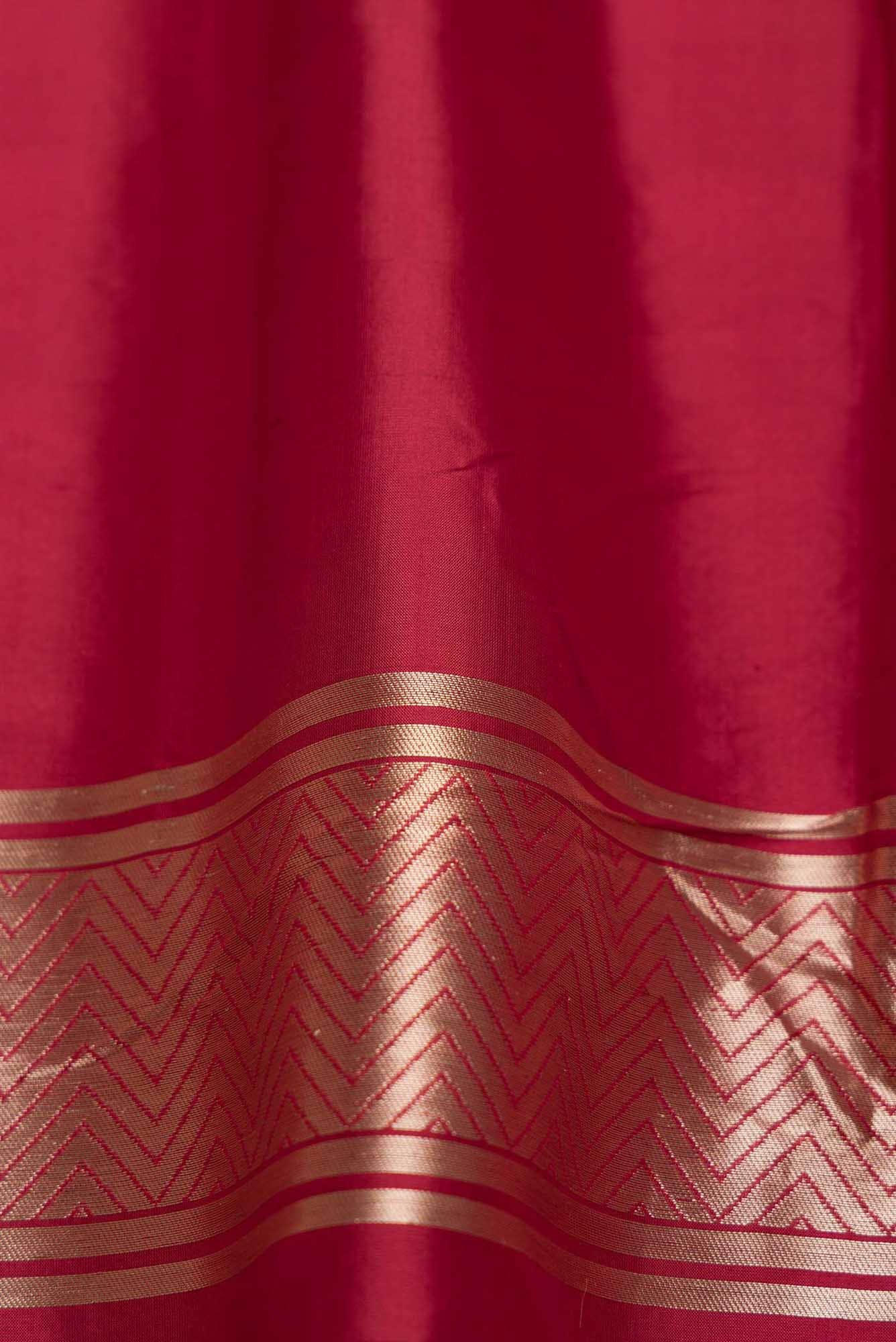 Lekha-Red Banarasi Silk Saree - Image 6
