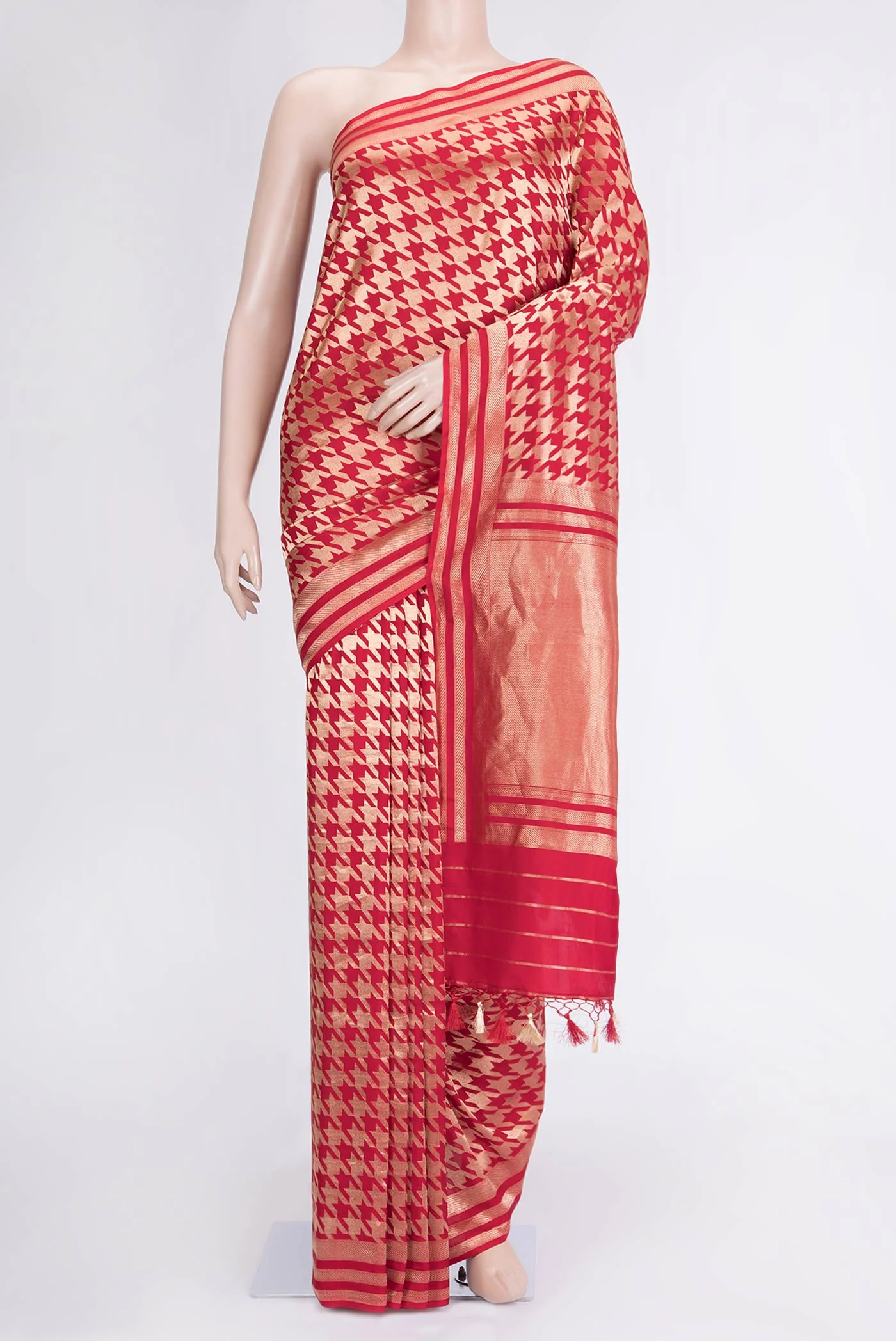 Red Banarasi Silk Saree