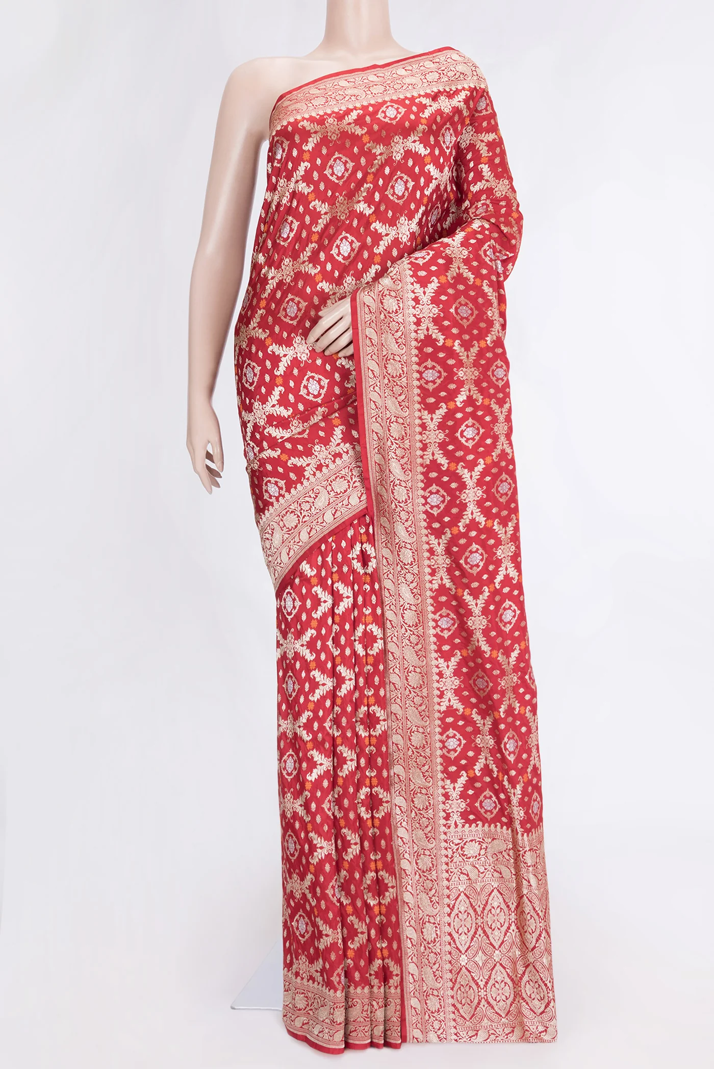 Red Banarasi Silk Saree