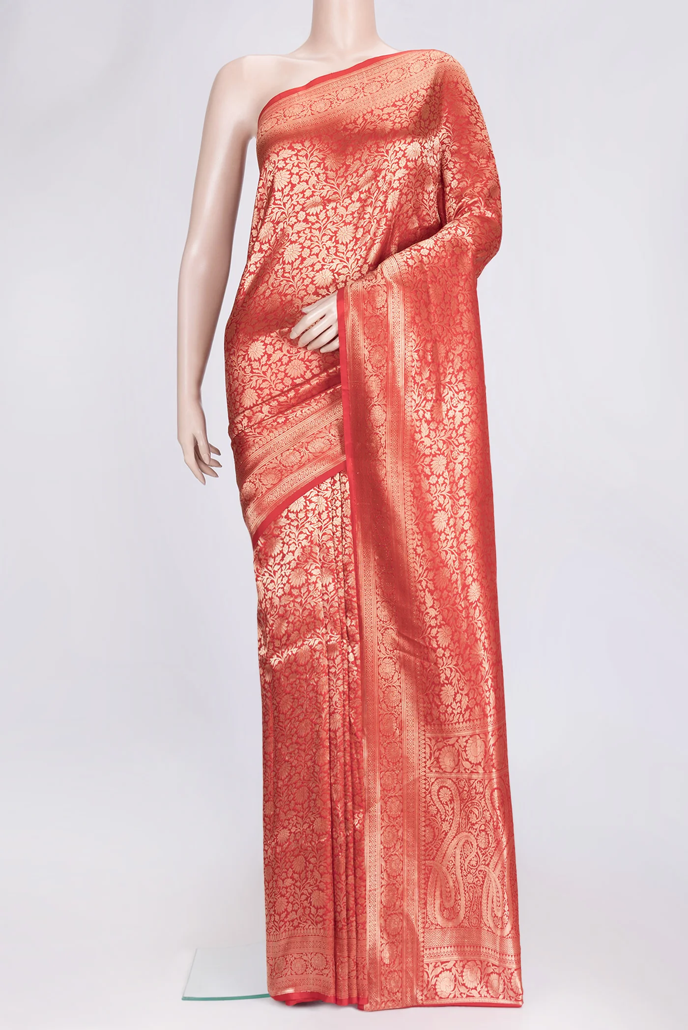 Red Banarasi Silk Saree