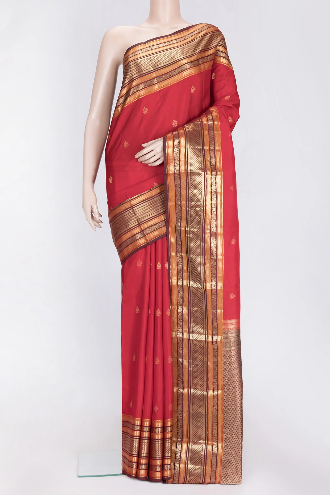 Red Kanchipuram Silk Saree