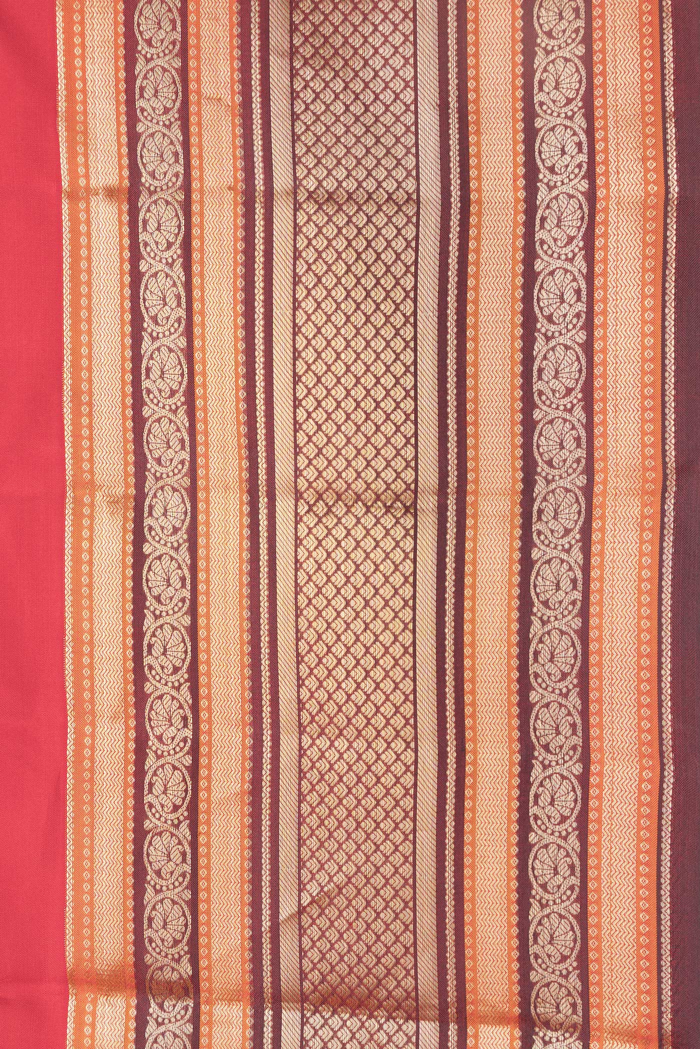 Red Kanchipuram Silk Saree - Image 3
