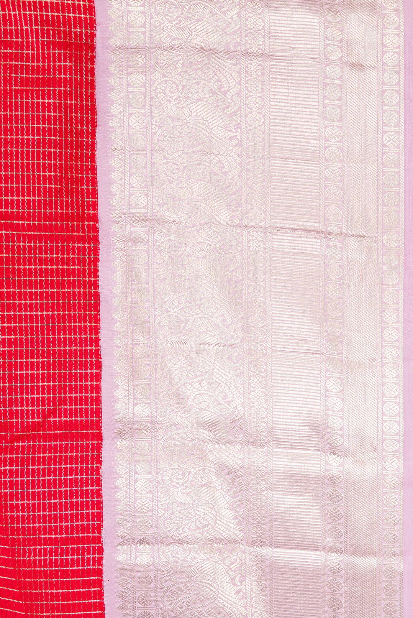 Red Kanchipuram Silk Saree - Image 3