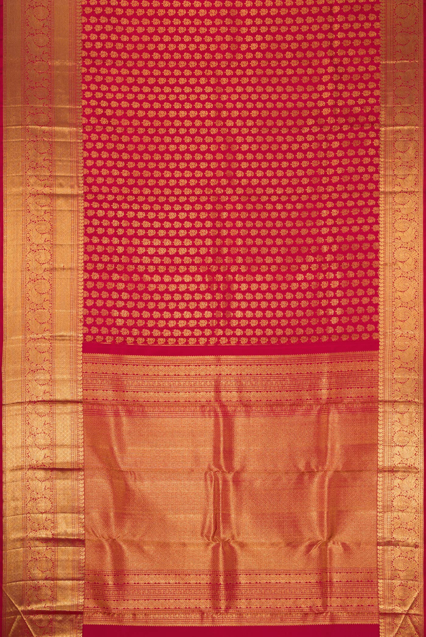 Maroon Kanchipuram Silk Saree - Image 6
