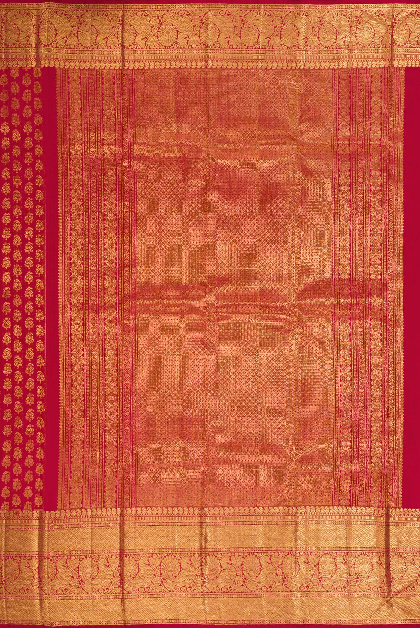 Maroon Kanchipuram Silk Saree - Image 7