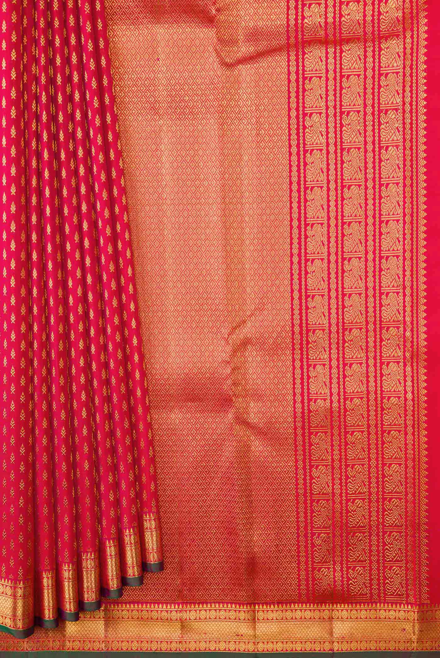 Pink Kanjivaram Silk Saree - Image 4