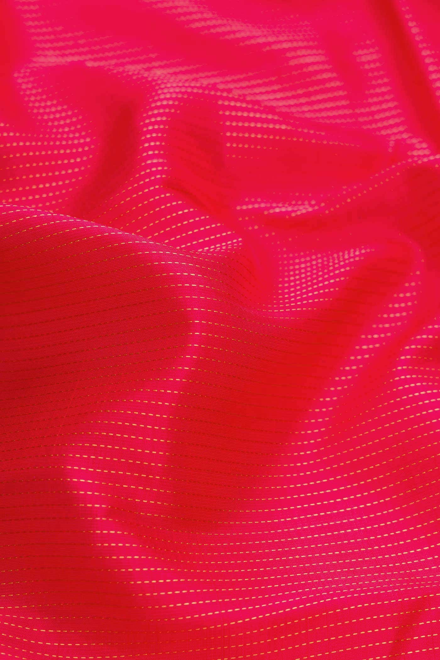 Pure Silk Pure Zari Red Dual Tone Kanchipuram Saree - Image 3