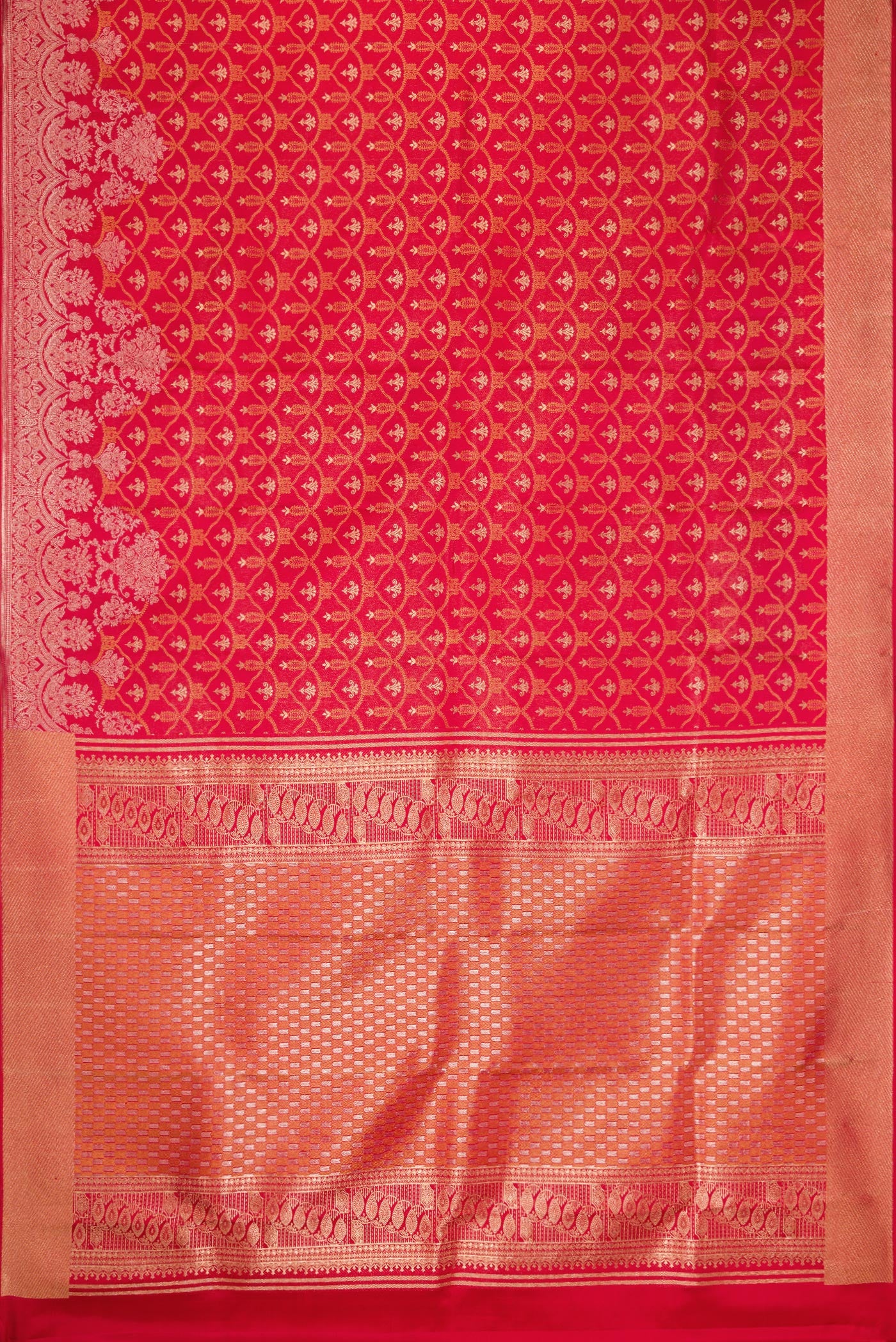 Red Kanjivaram Silk Saree - Image 6