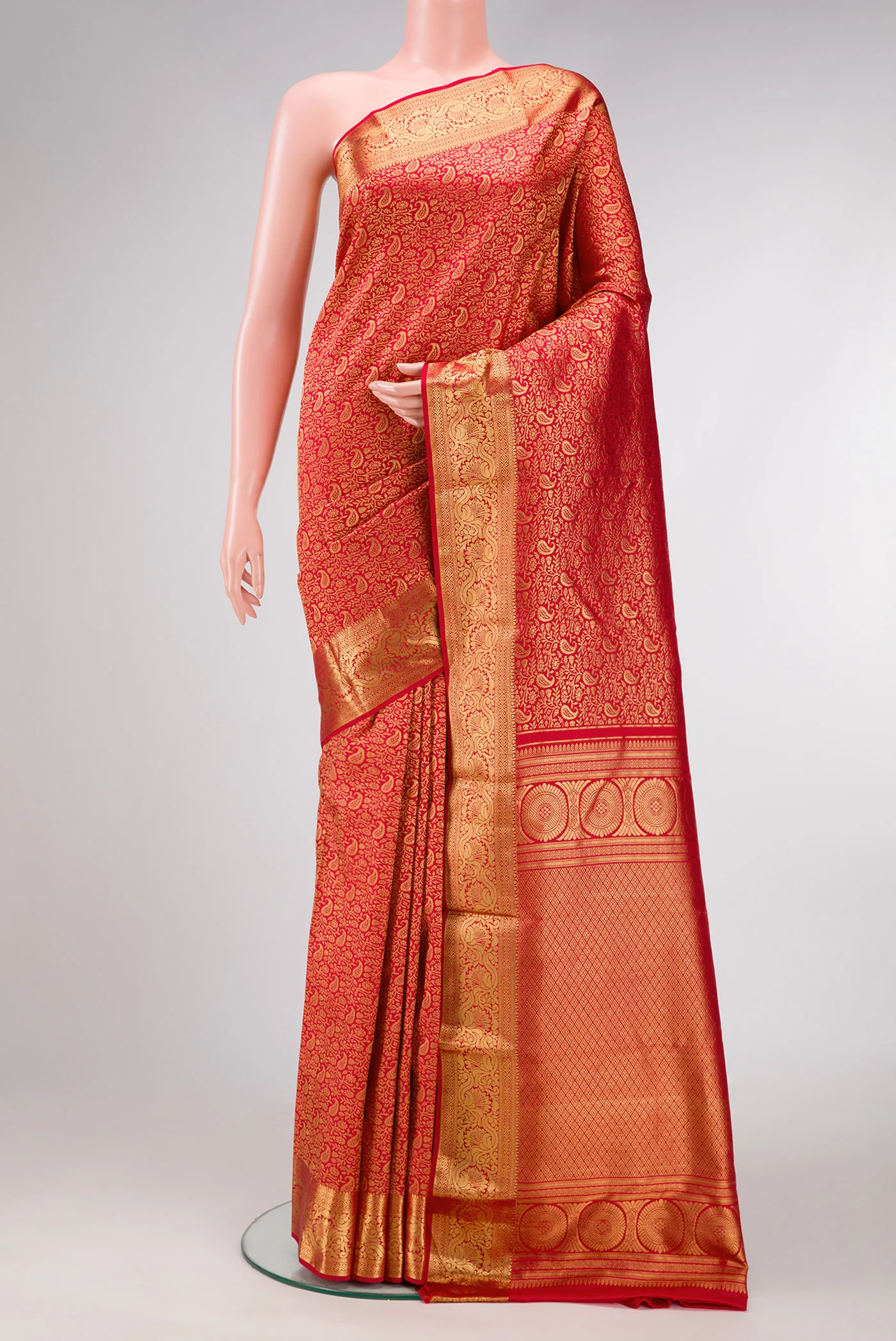 Red Kanjivaram Silk Saree