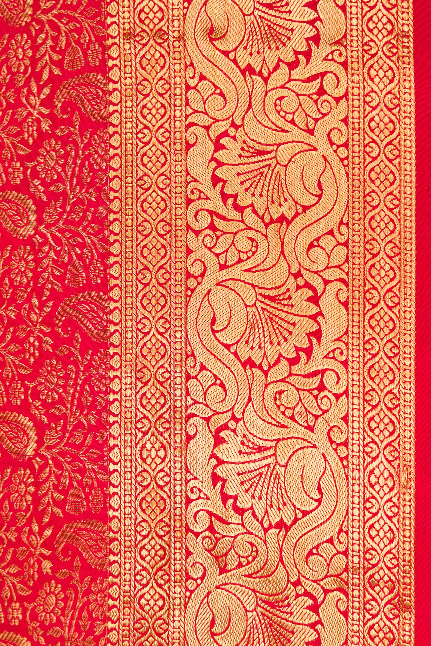 Red Kanjivaram Silk Saree - Image 3
