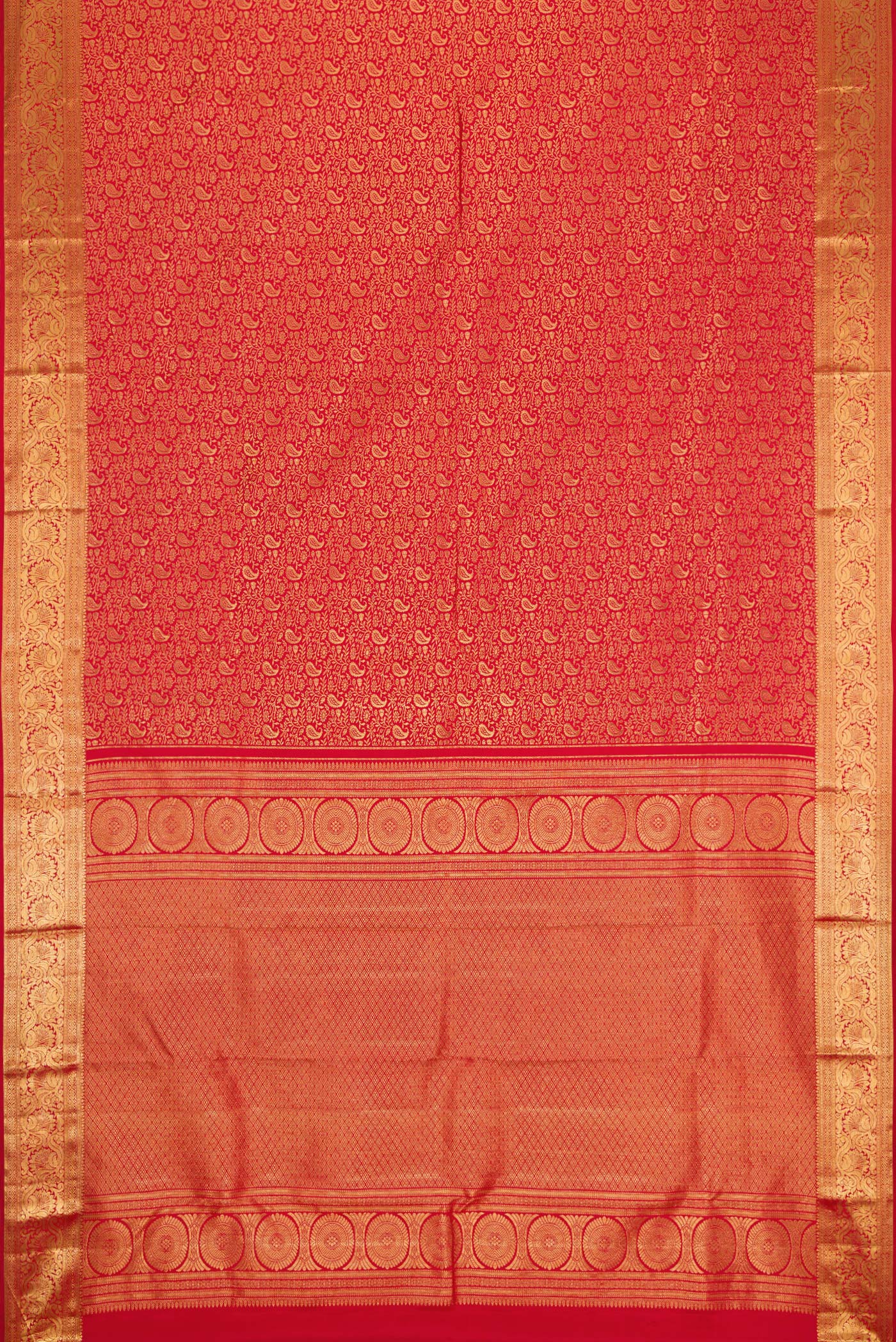 Red Kanjivaram Silk Saree - Image 6