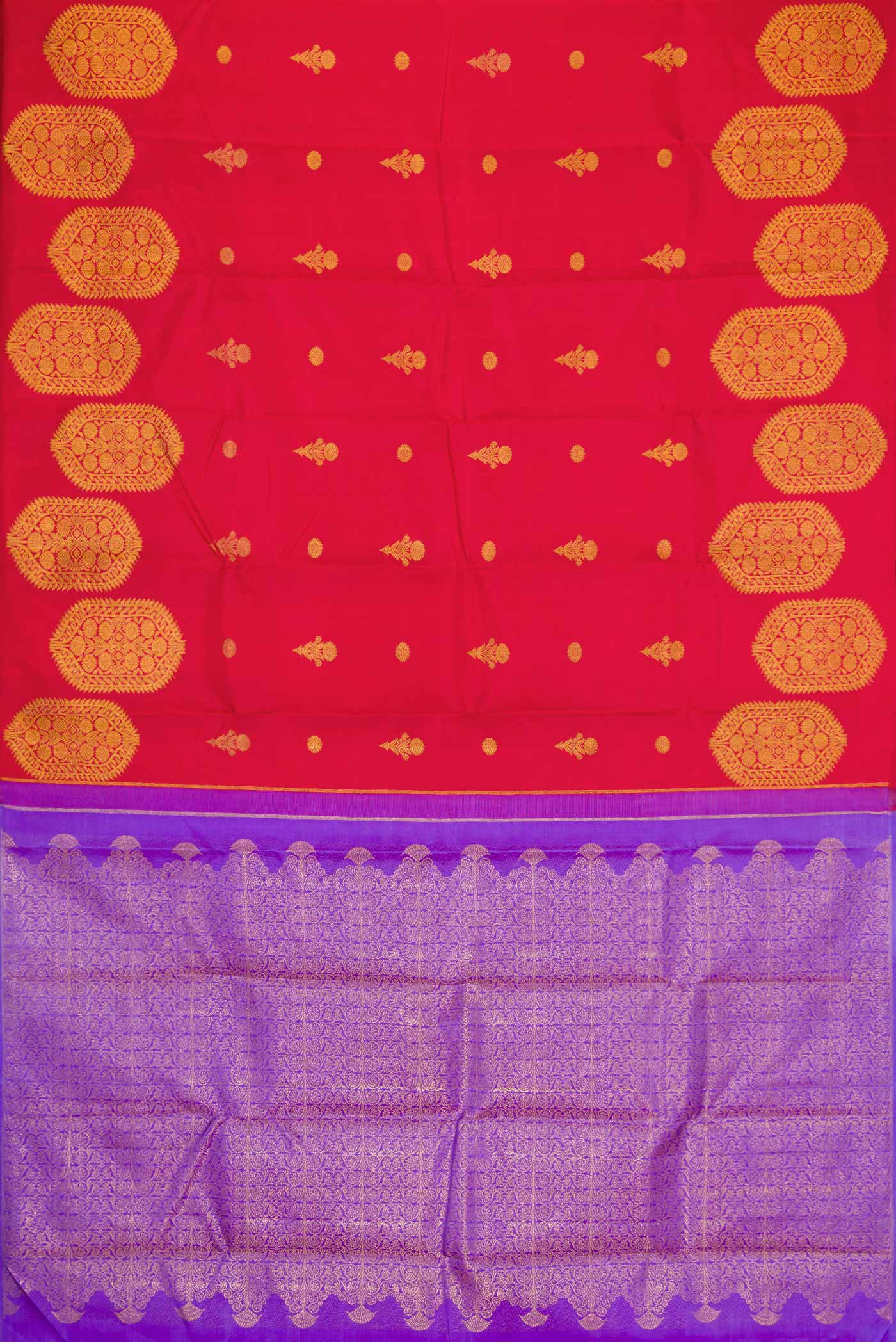 Red Kanjivaram Silk Saree - Image 6