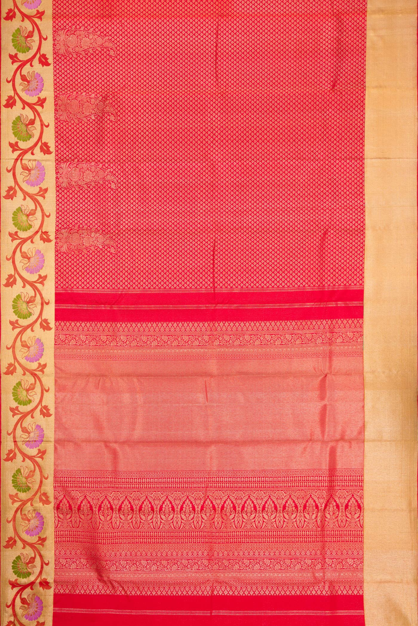 Red Kanjivaram Silk Saree - Image 6