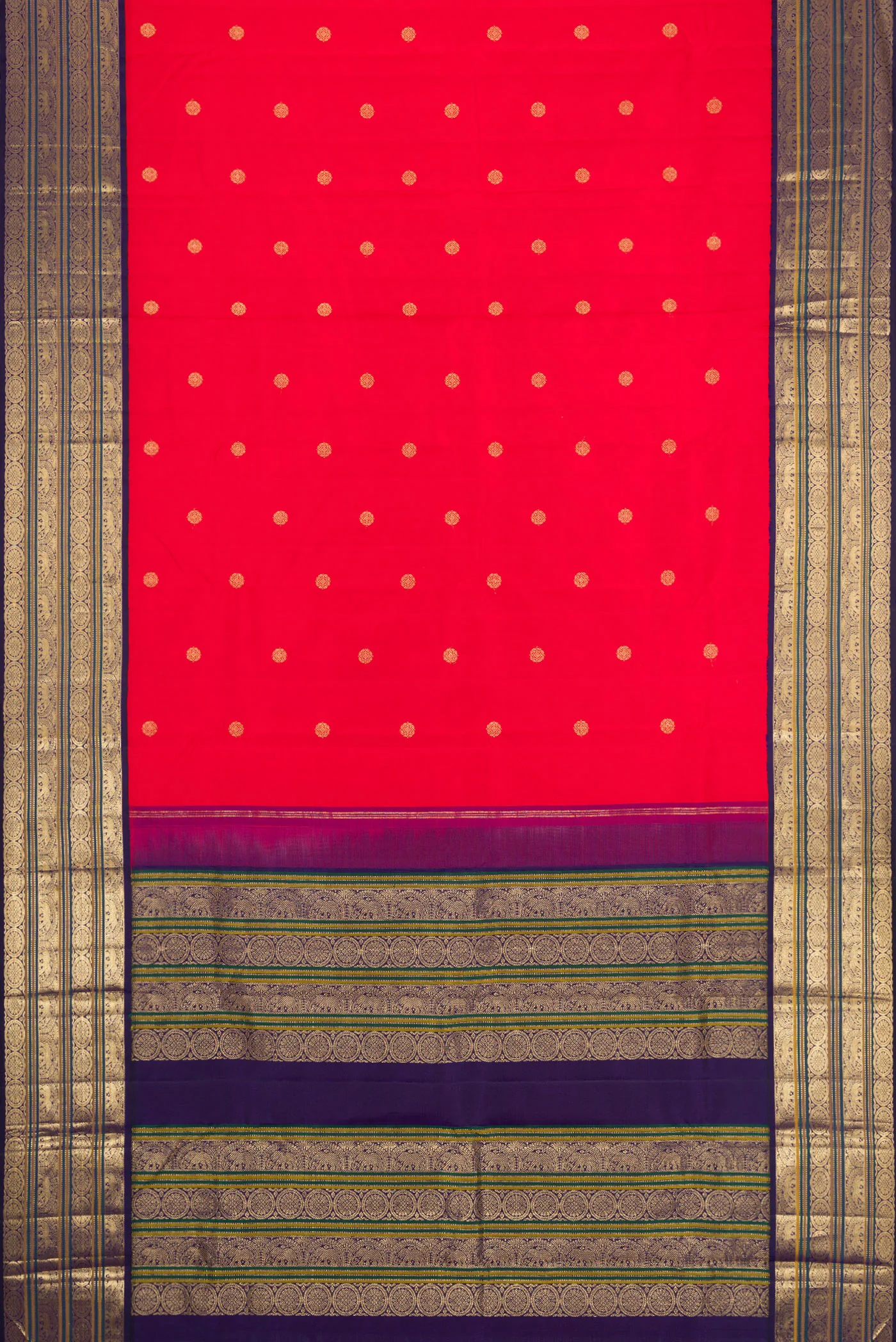 Red Kanjivaram Silk Saree - Image 6