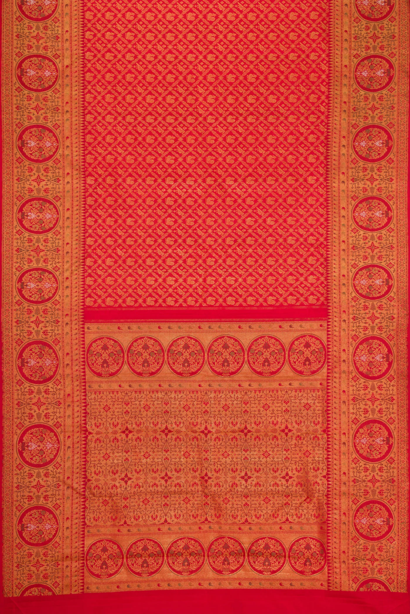Red Kanjivaram Silk Saree - Image 6