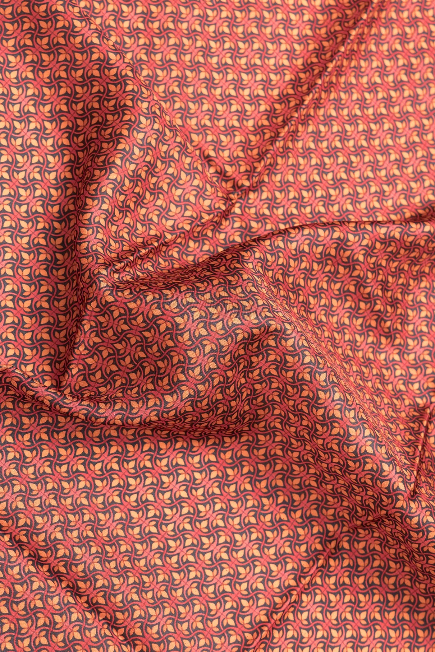 Red Printed Silk Saree - Image 2