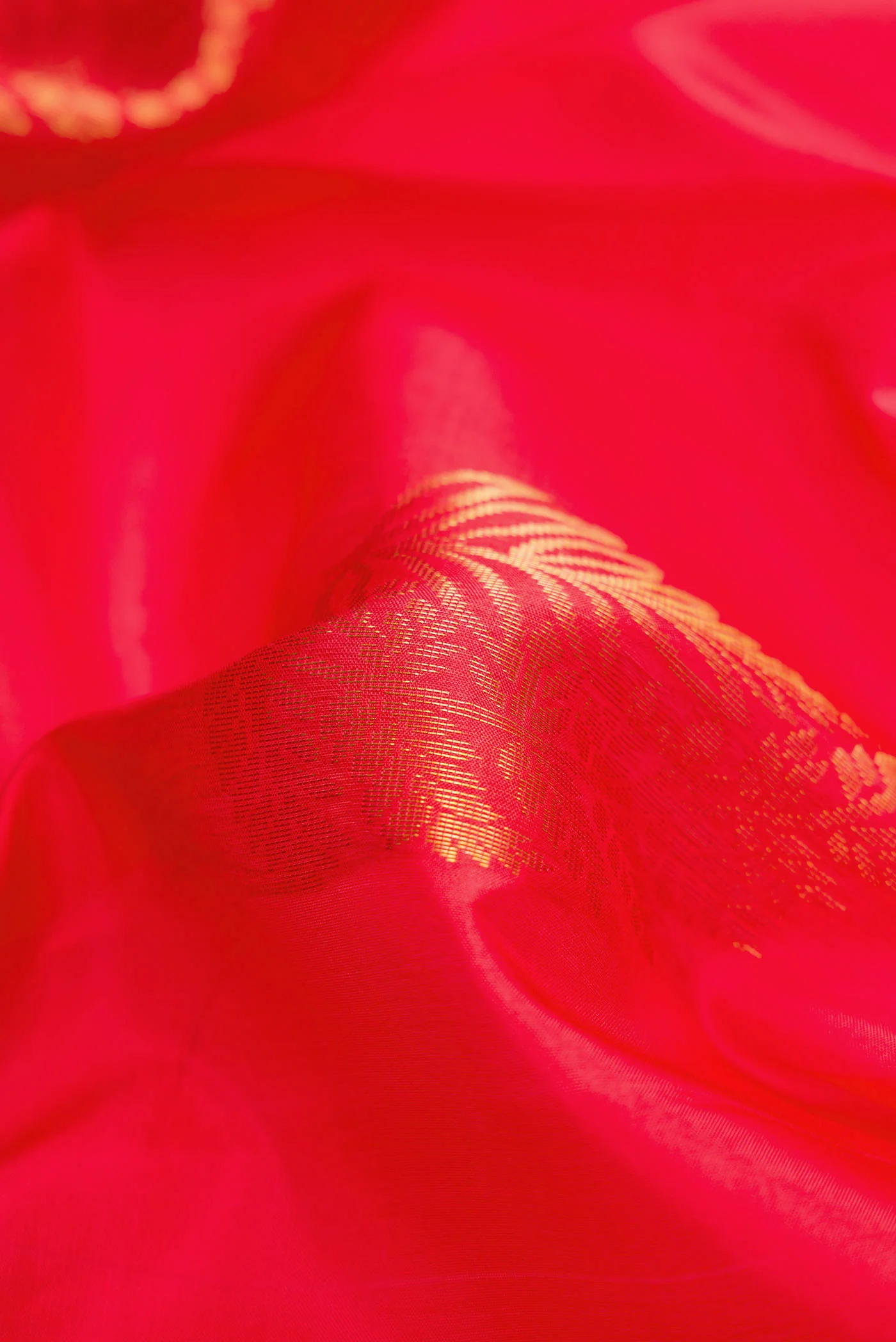 Red Soft Silk Saree - Image 2
