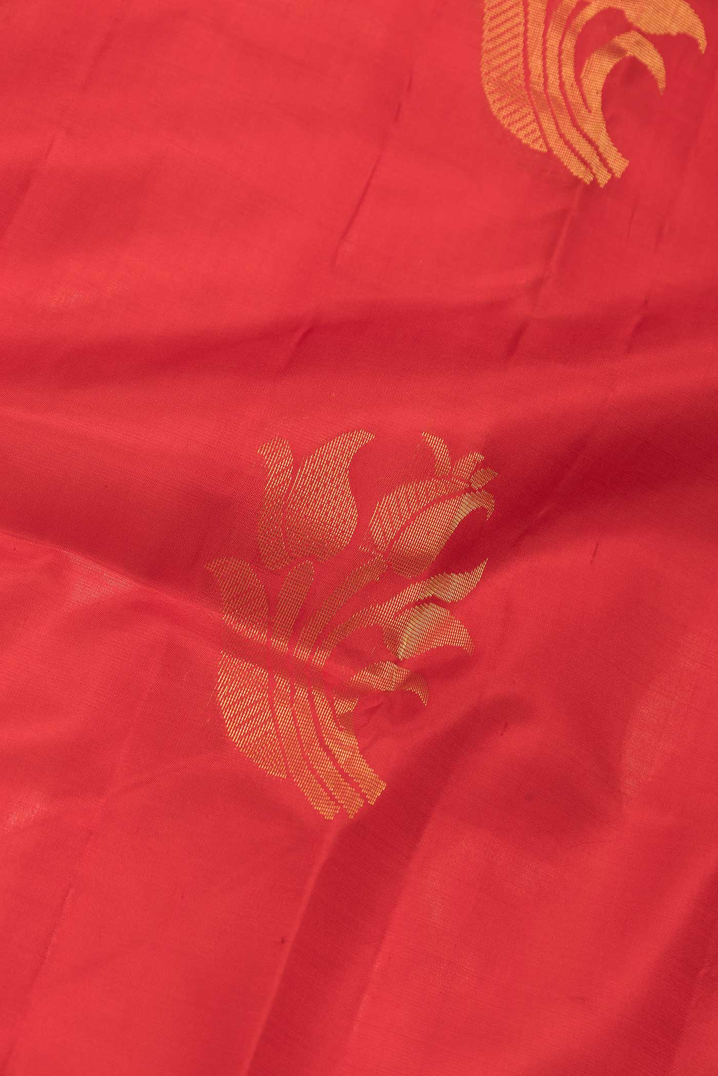 Red Soft Silk Saree - Image 2