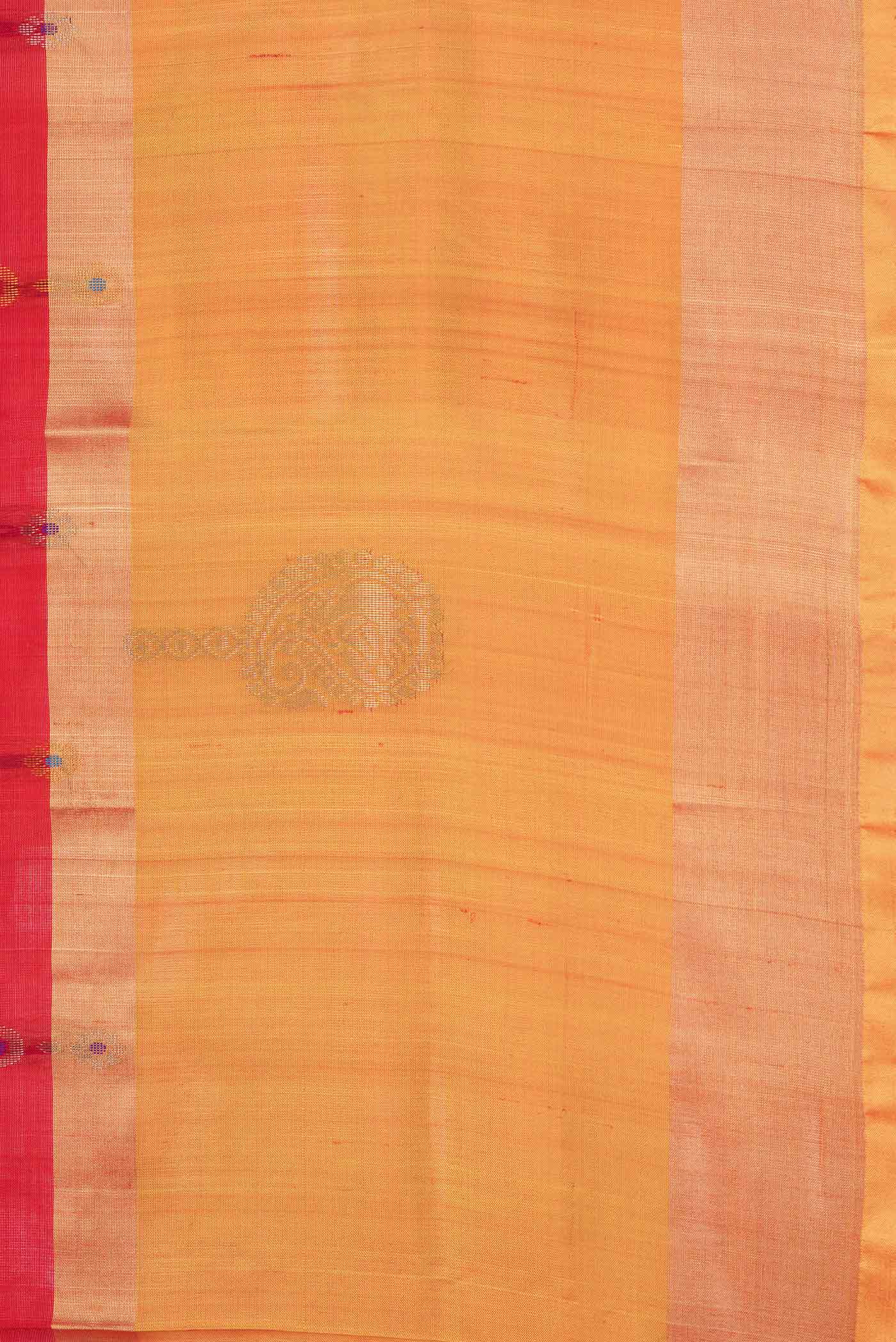 Red Uppada Silk Saree - Image 3