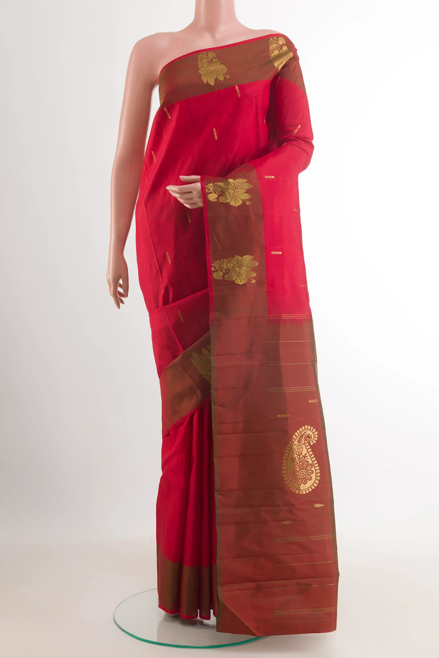 Red Kanchipuram Silk Saree