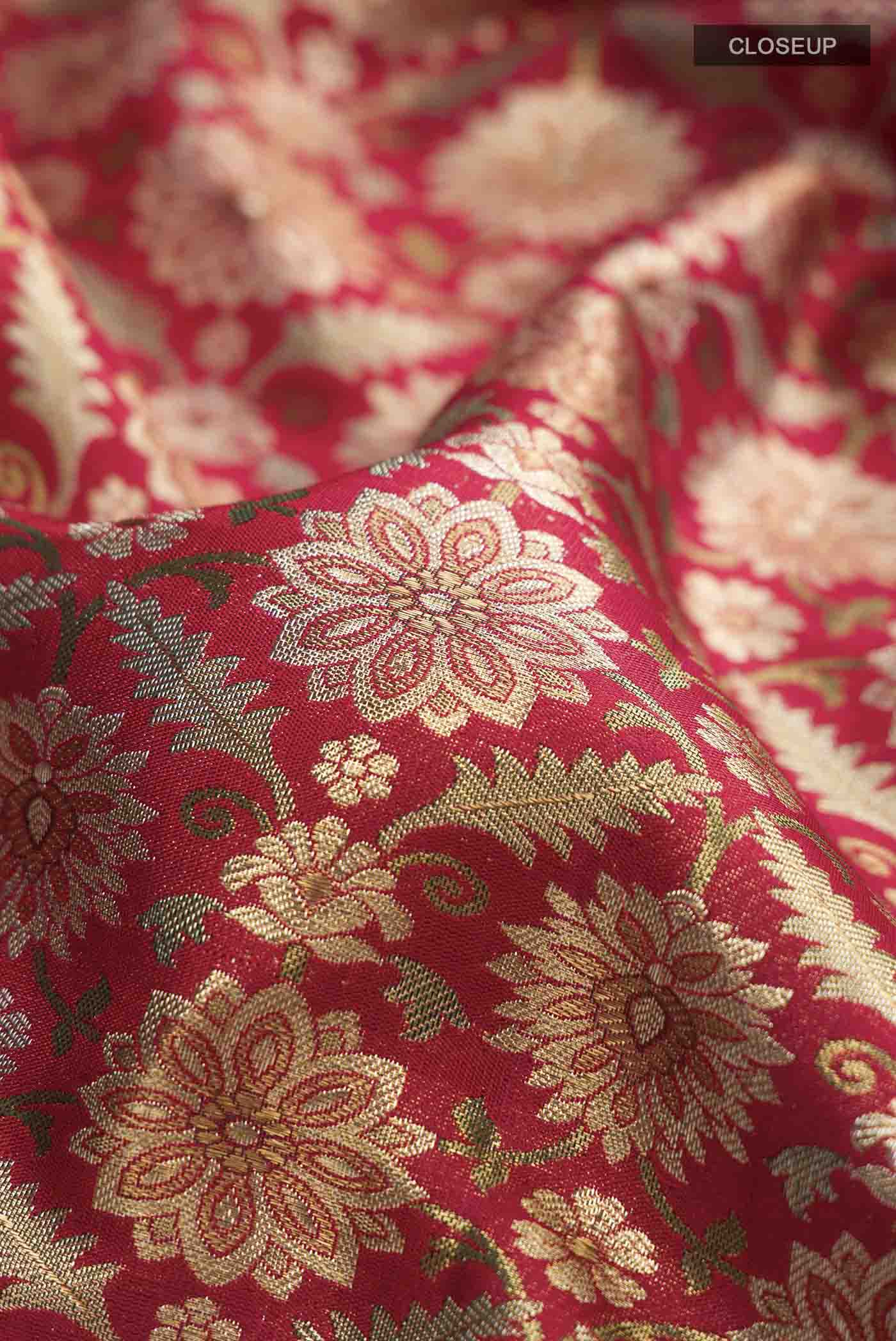 Red Kanjivaram Silk Saree - Image 2