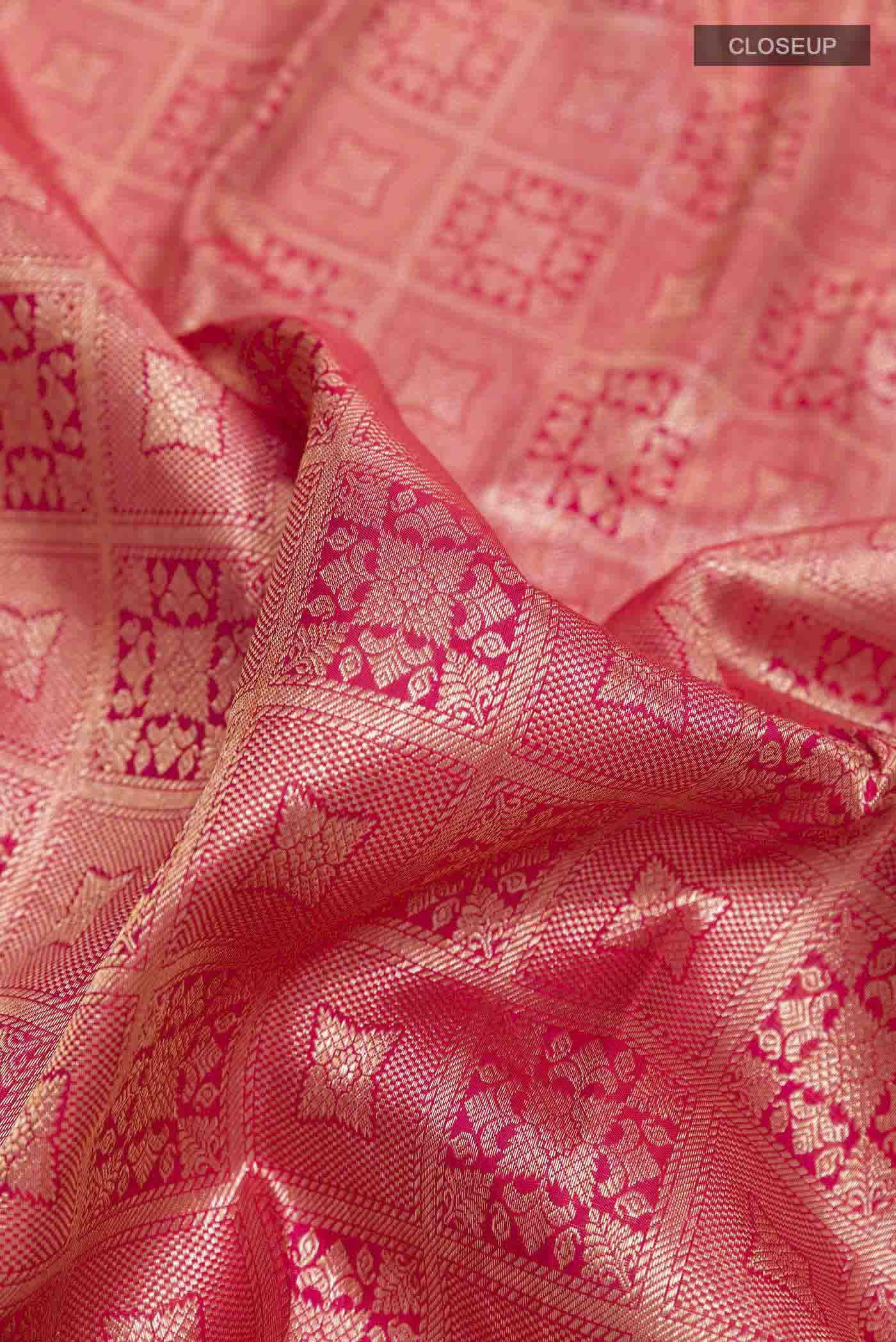 Red Kanchipuram Silk Saree - Image 2