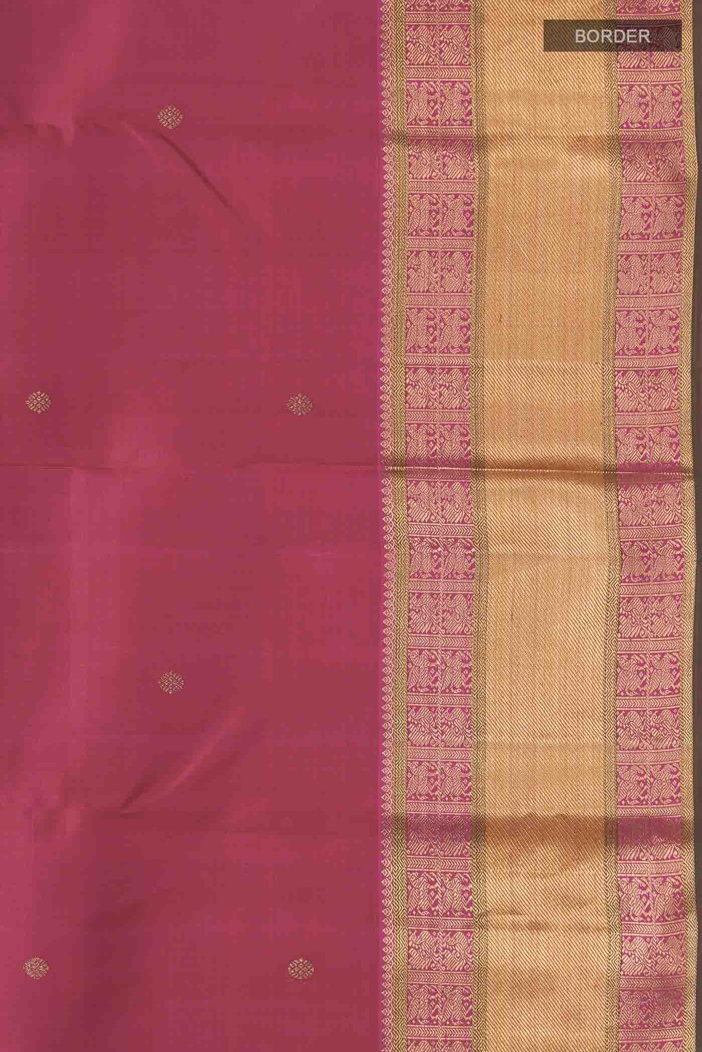 Red Kanchipuram Silk Saree - Image 3