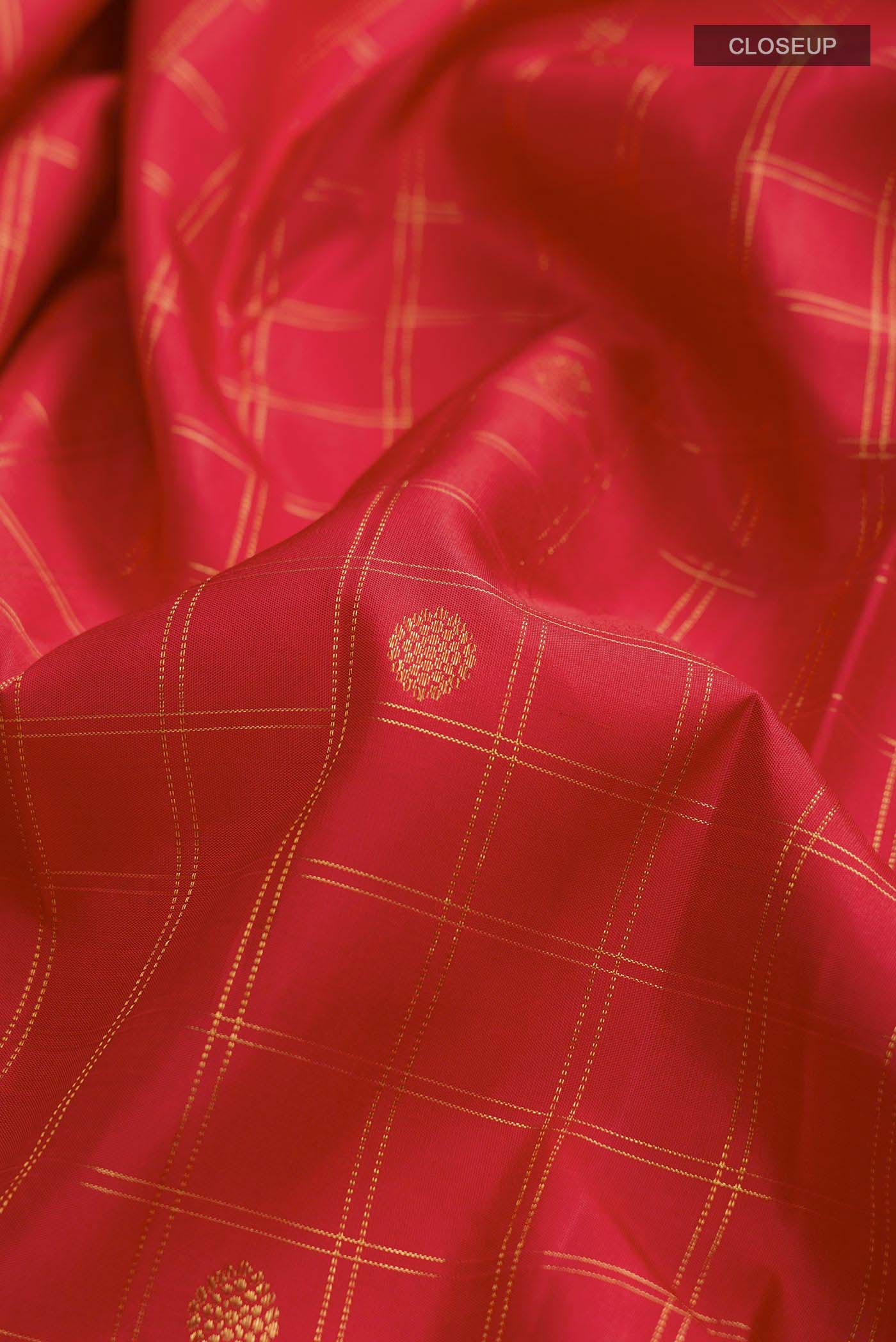Red Kanjivaram Silk Saree - Image 2