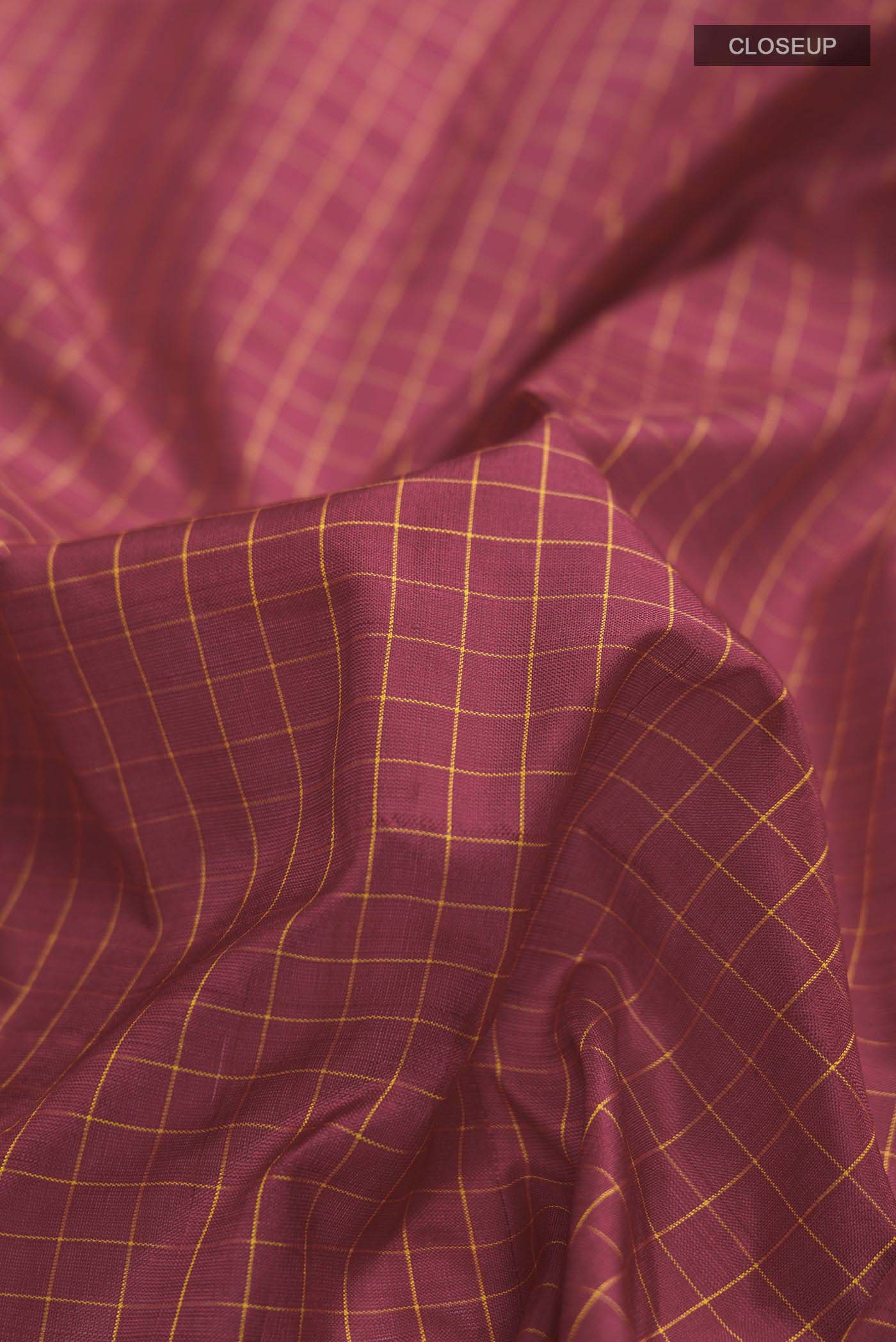 Maroon Kanjivaram Silk Saree - Image 2
