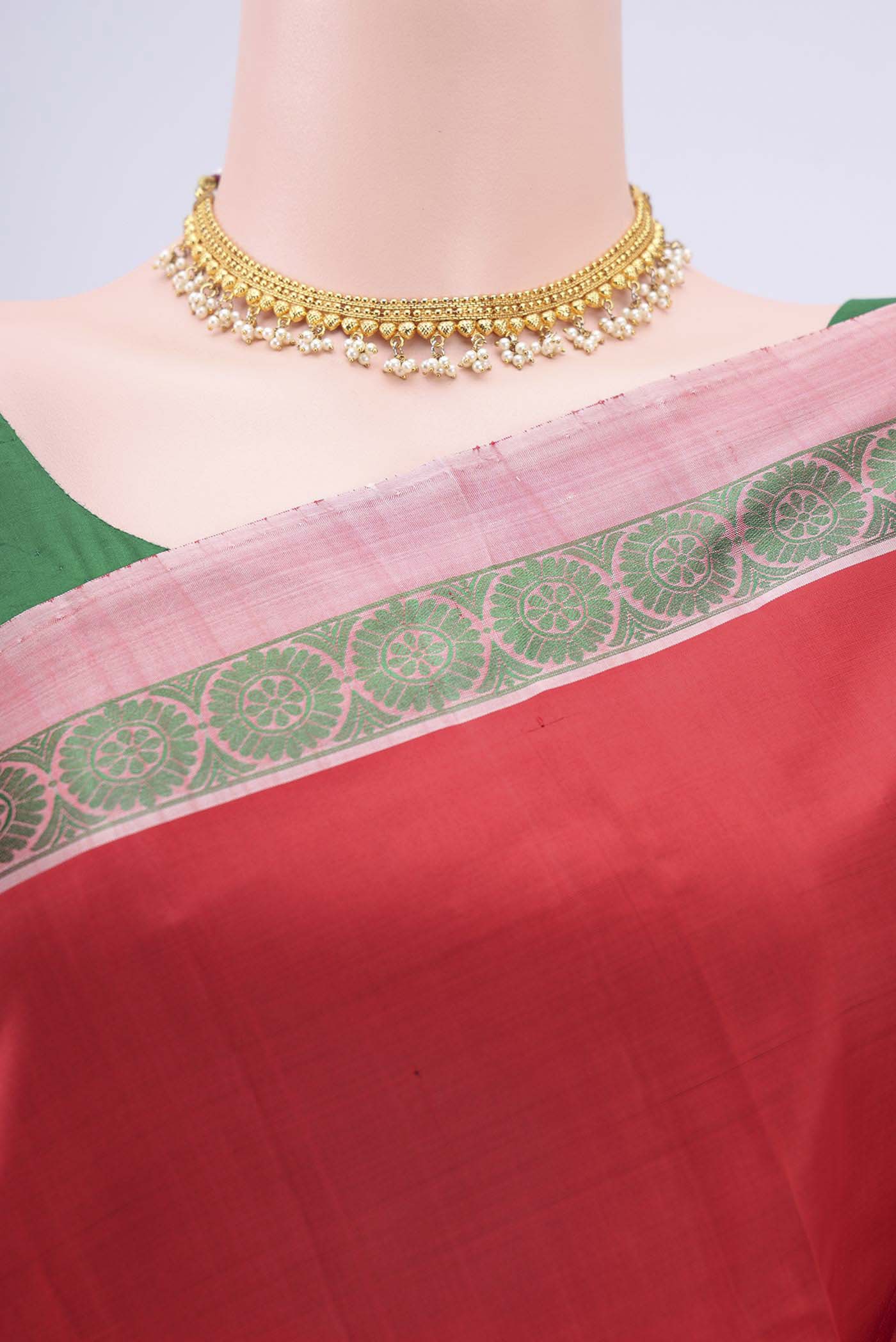 Red Kanjivaram Silk Saree - Image 2