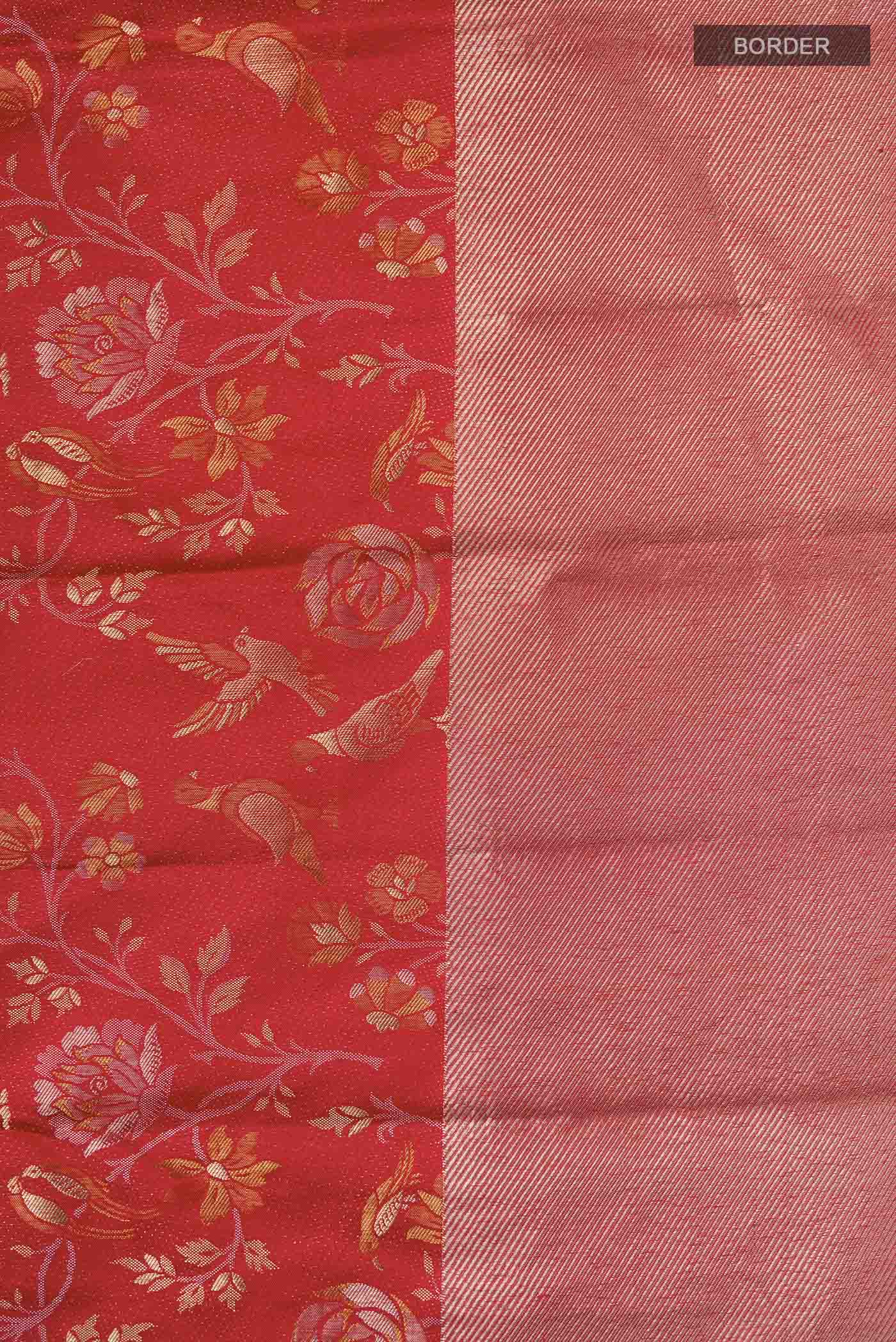 Red Kanjivaram Silk Saree - Image 3