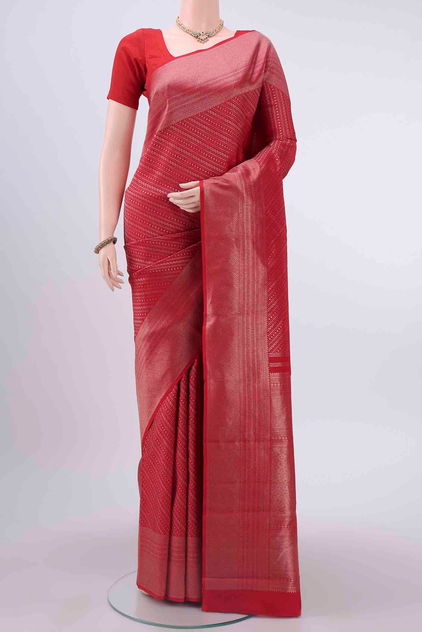 Red Kanchipuram Silk Saree