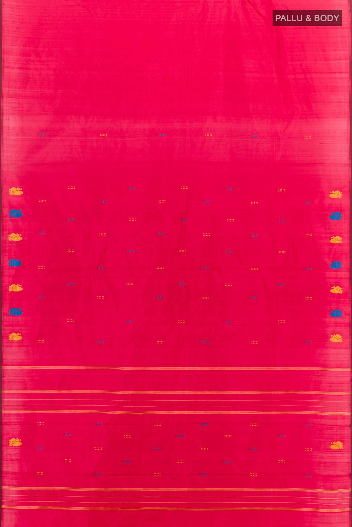 Red Kanchipuram Silk Saree - Image 4