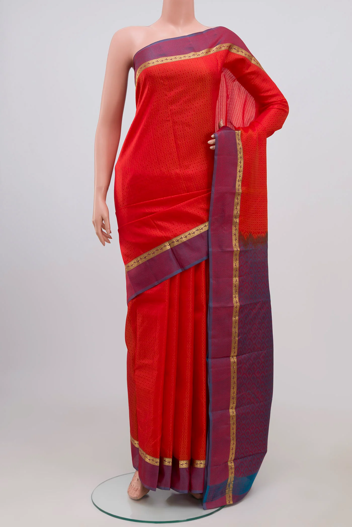 Red Kanchipuram Silk Saree