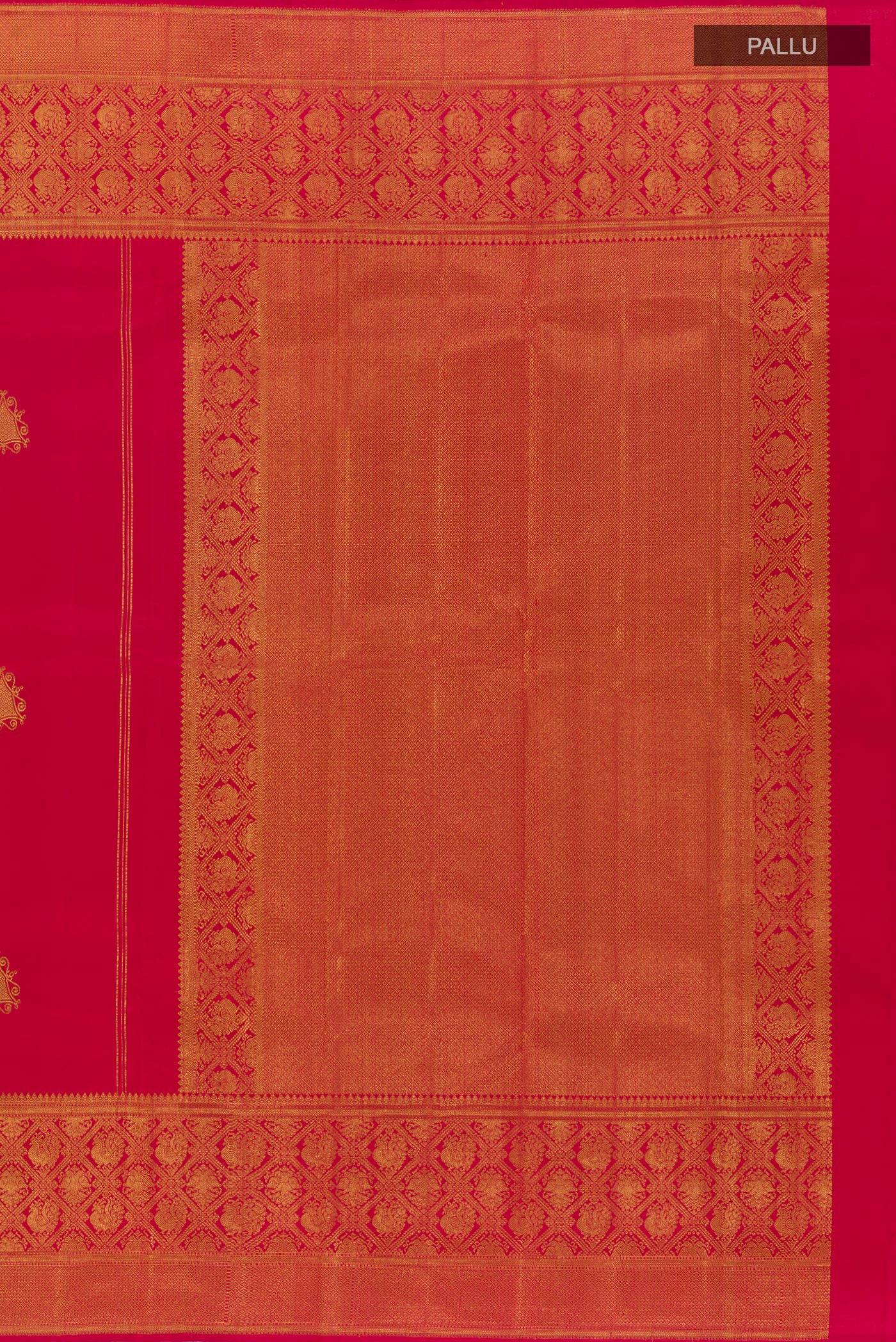 Red Kanchipuram Silk Saree - Image 6