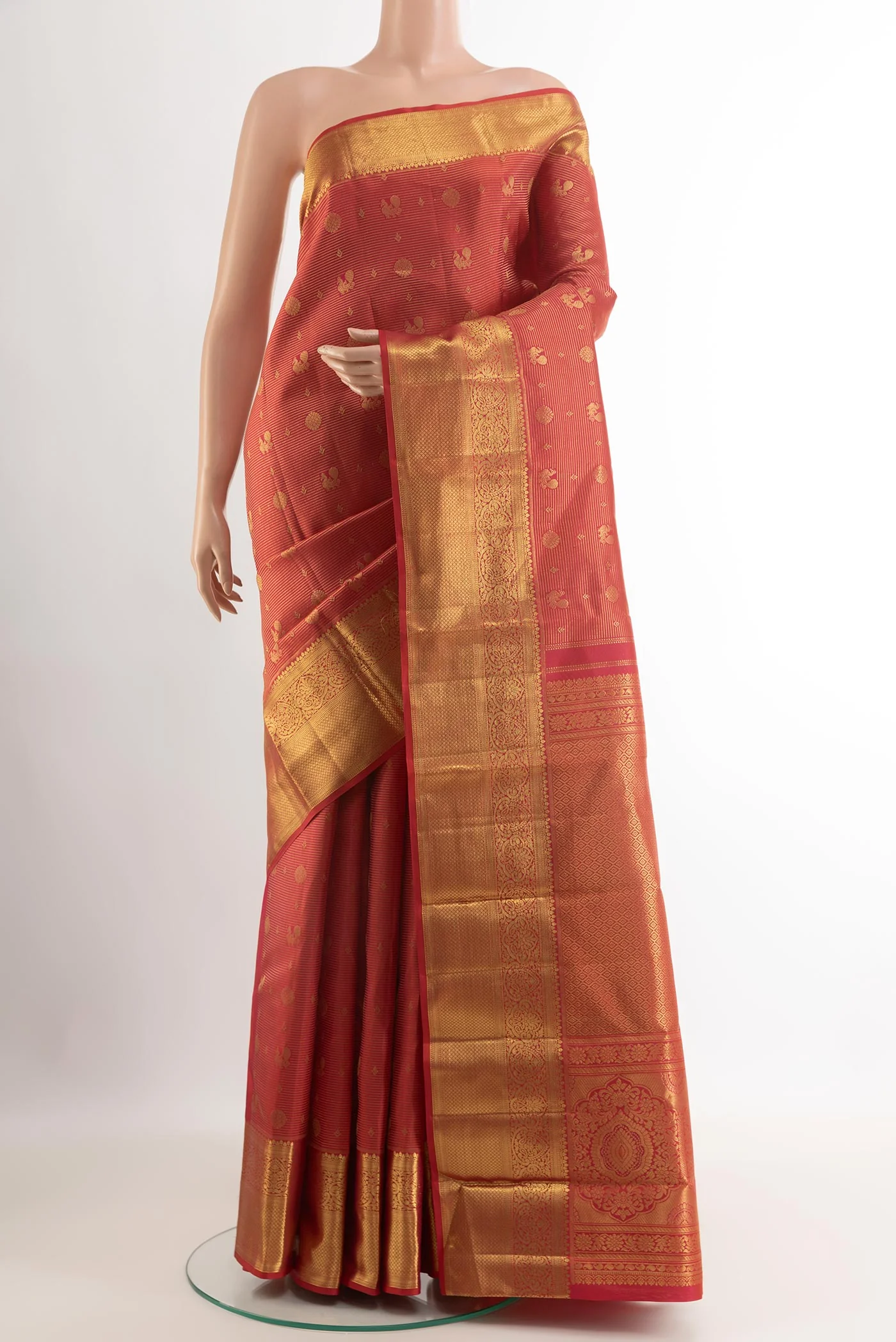 Red Kanchipuram Silk Saree