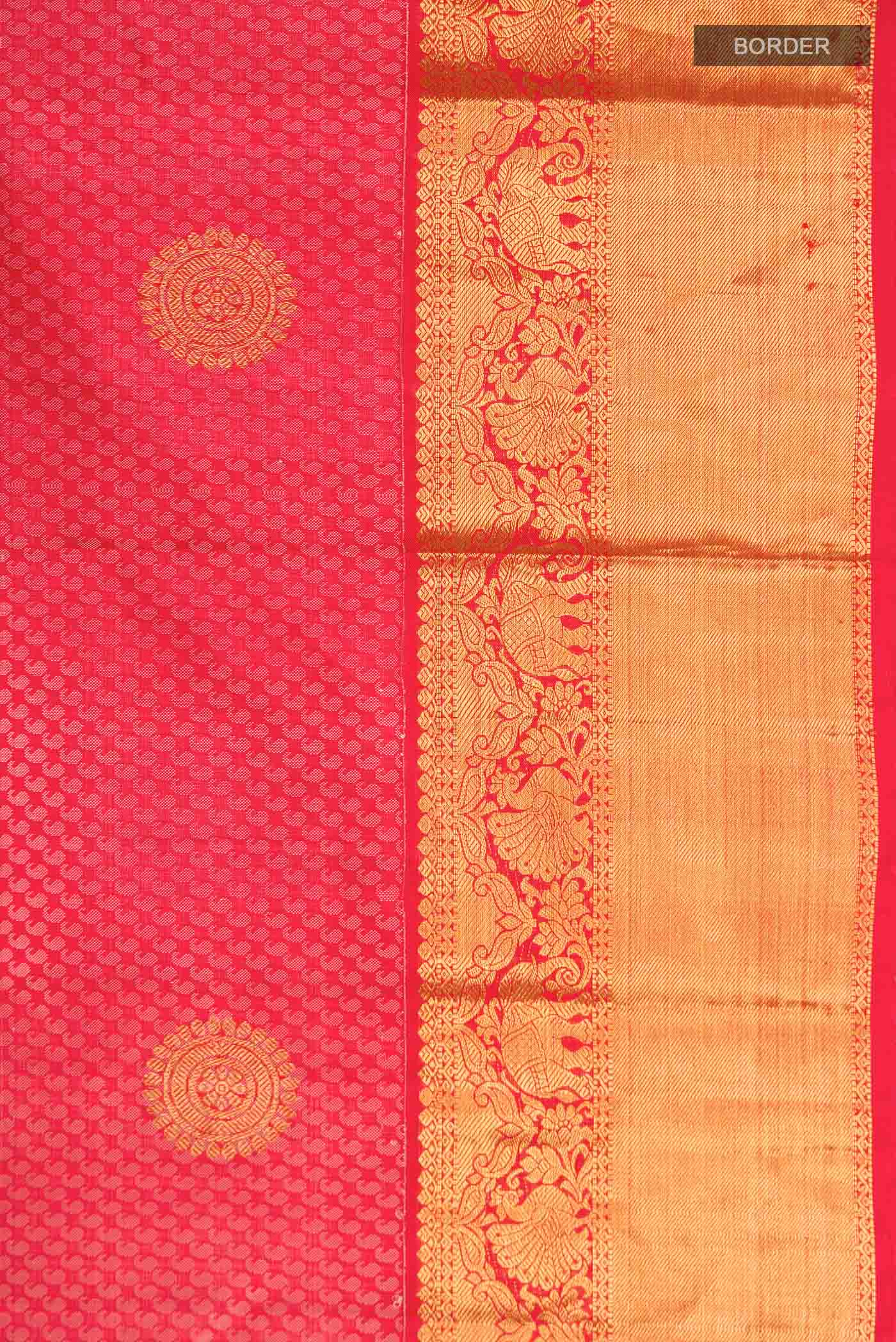 Red Kanjivaram Silk Saree - Image 3