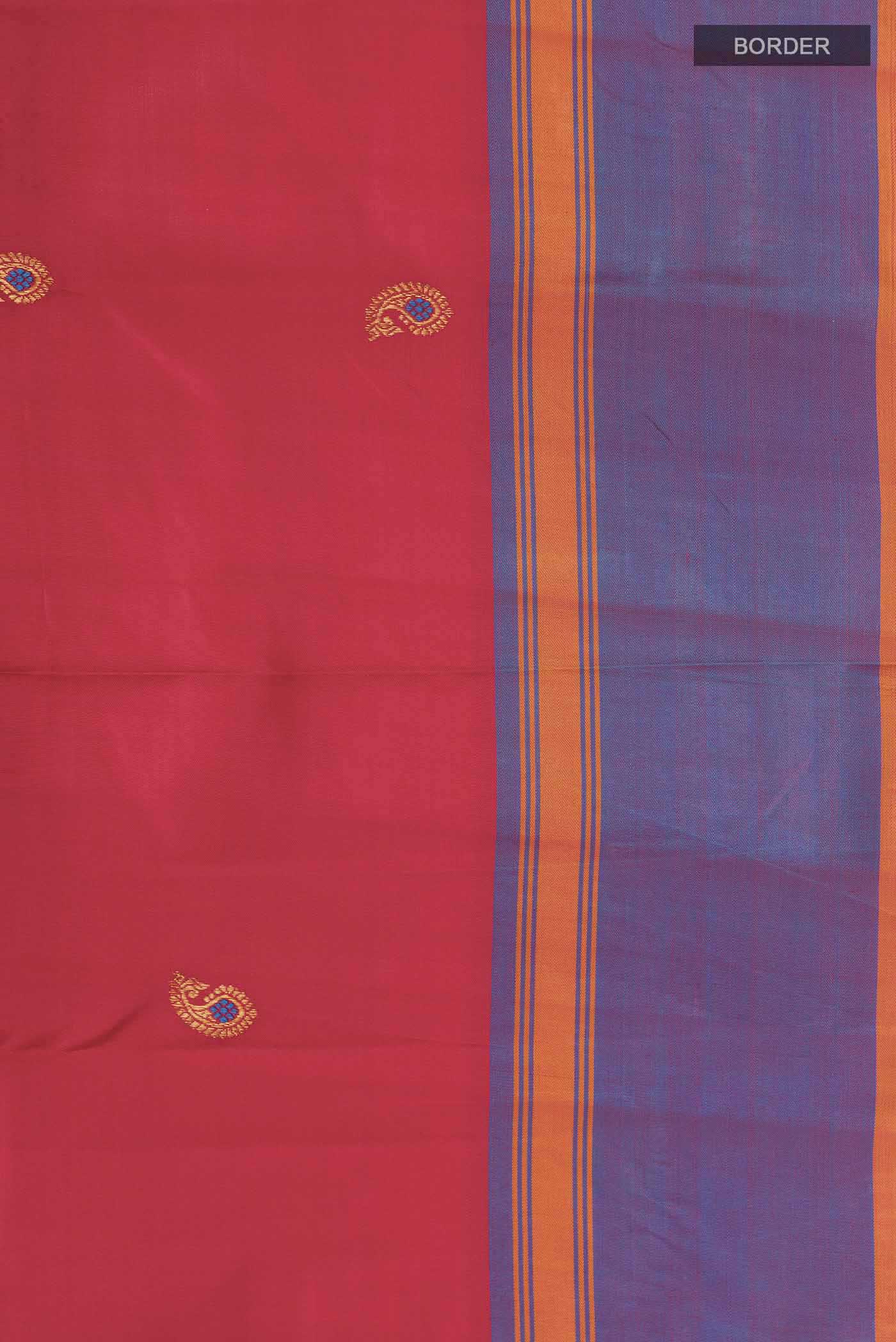 Red Kanjivaram Silk Saree - Image 3