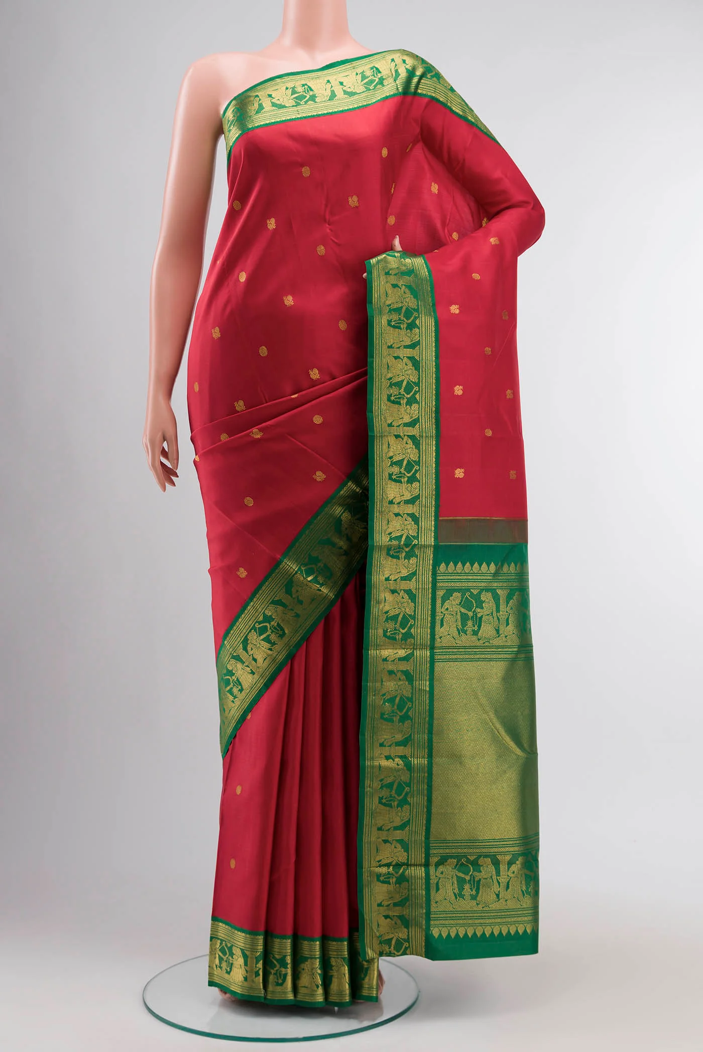 Red Kanjivaram Silk Saree