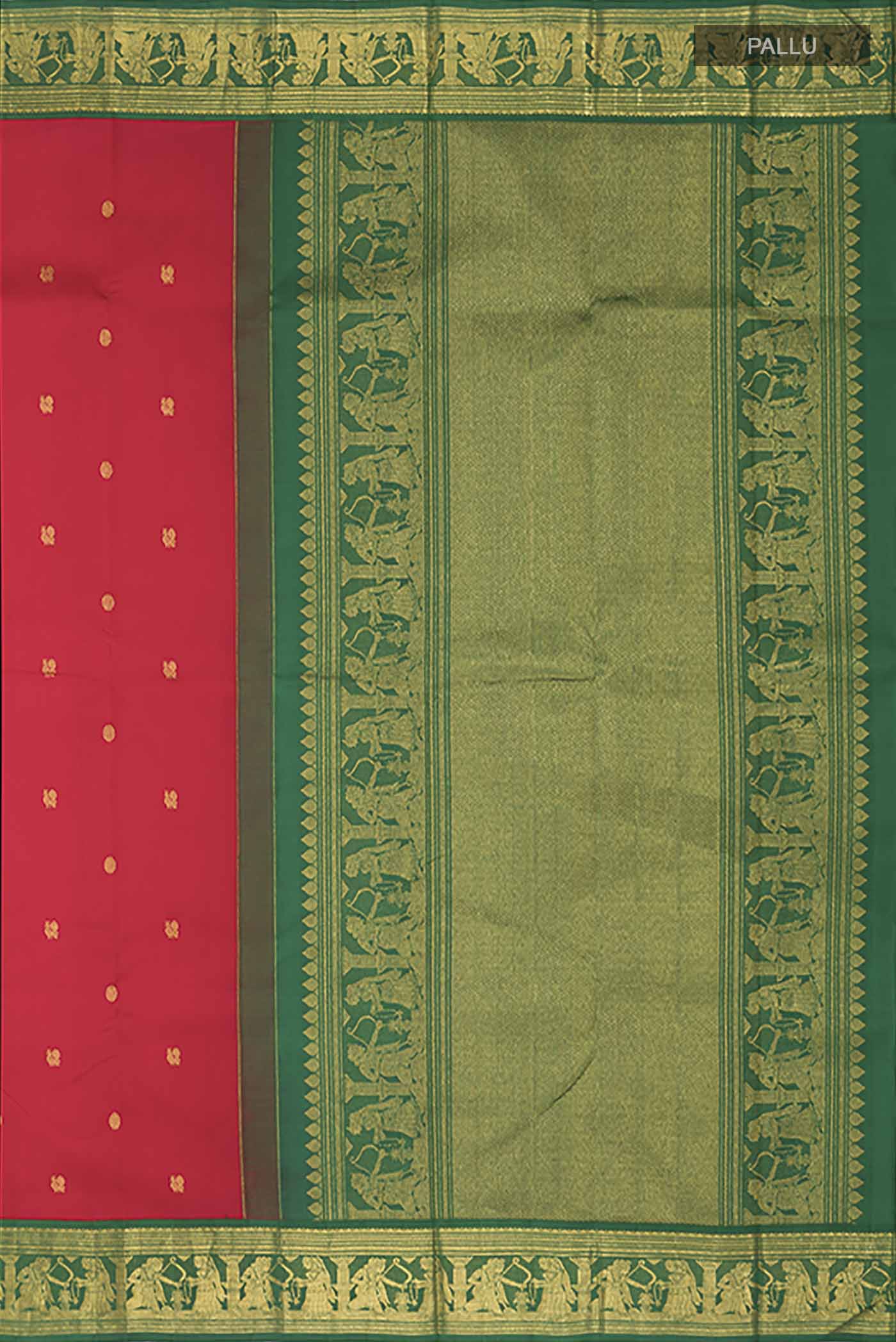 Red Kanjivaram Silk Saree - Image 7