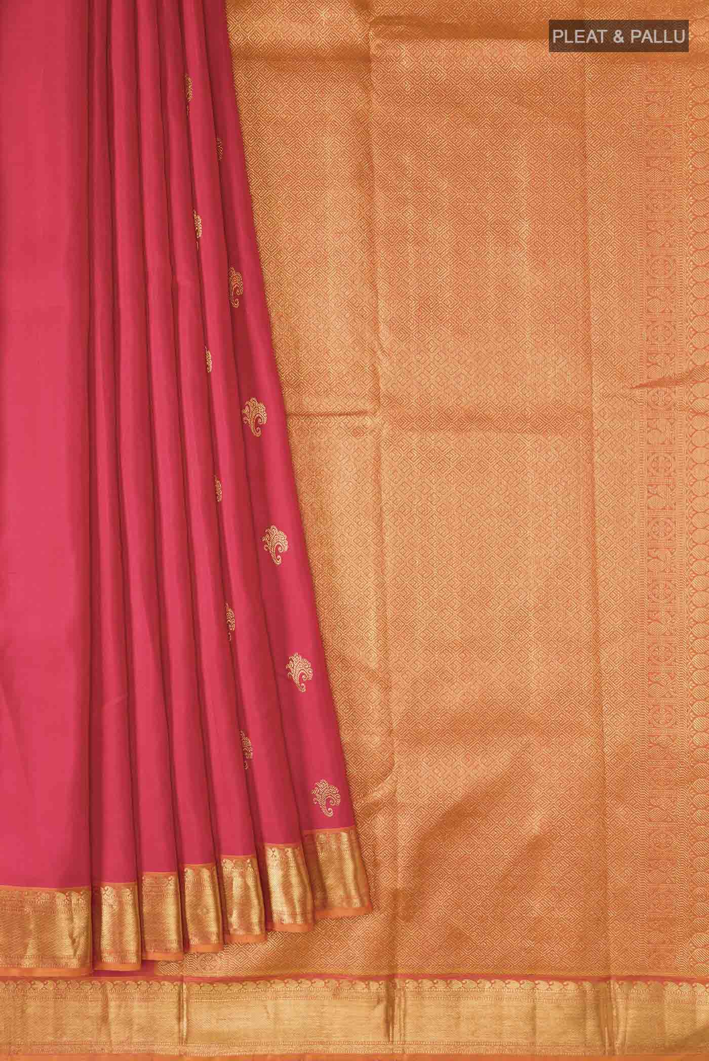 Red Kanjivaram Silk Saree - Image 4