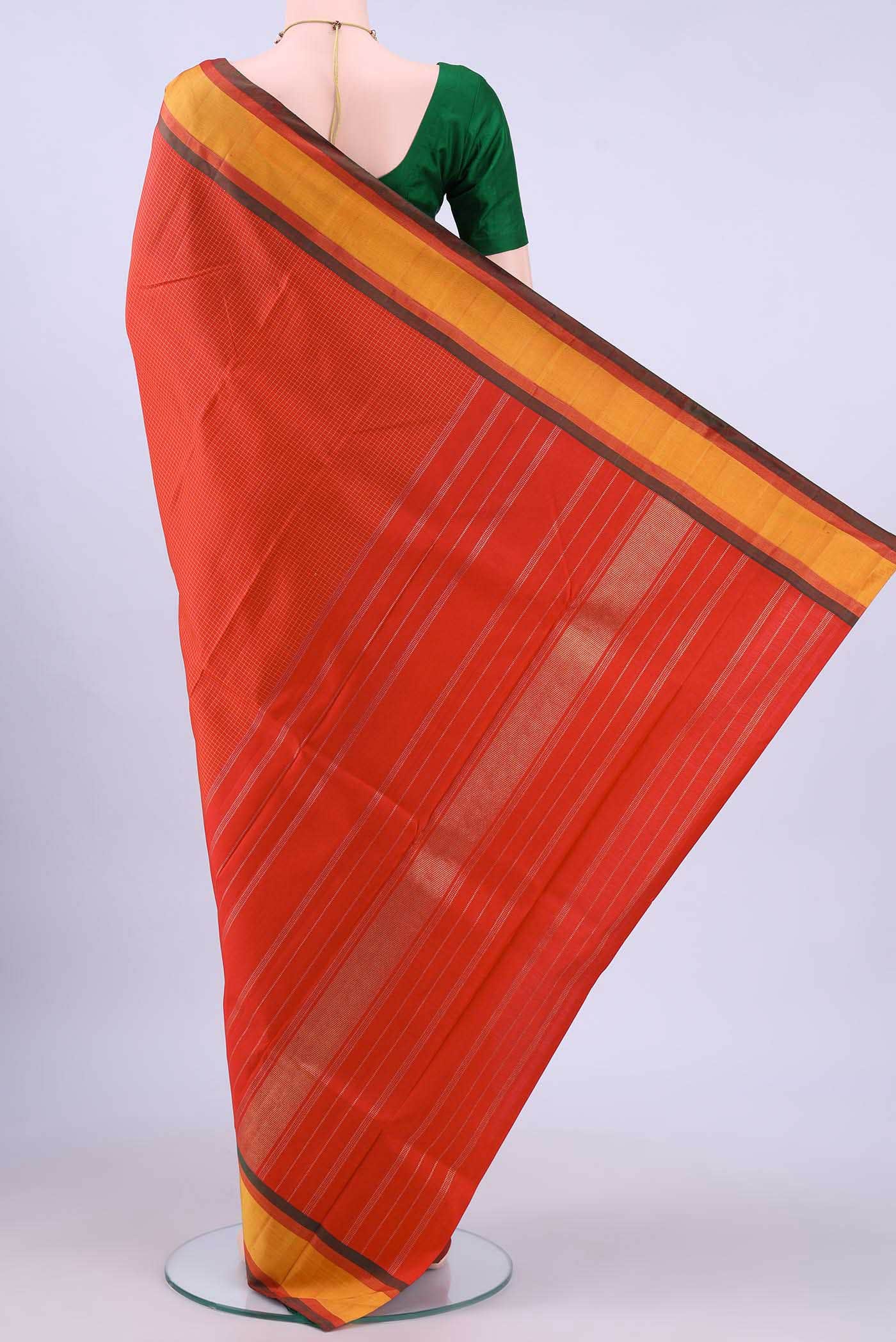 Red Kanjivaram Silk Saree - Image 2