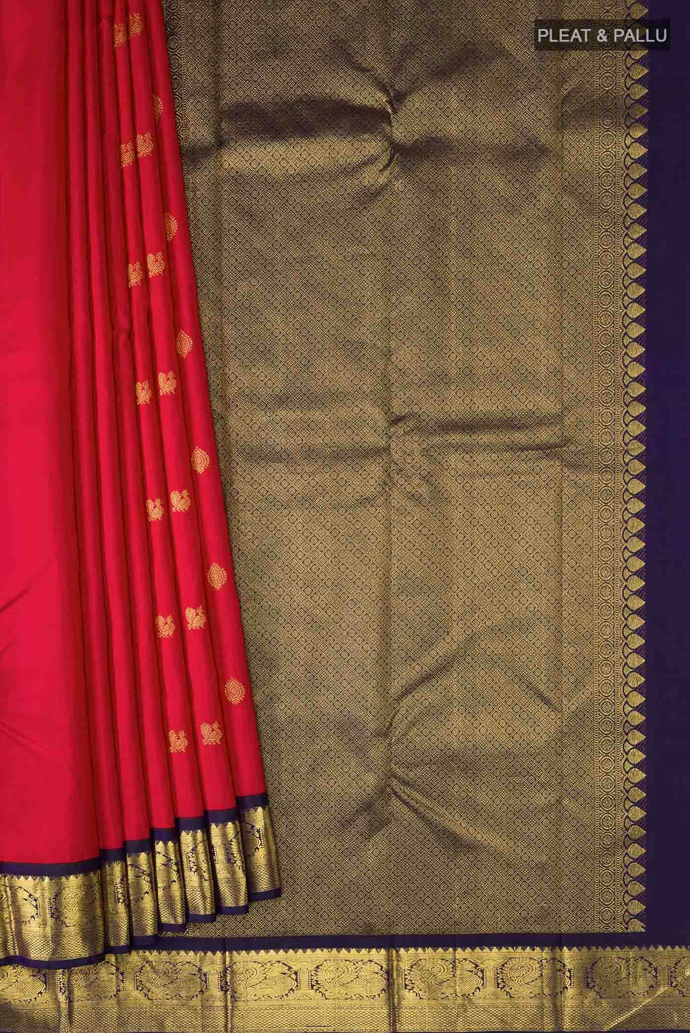 Red Kanjivaram Silk Saree - Image 2